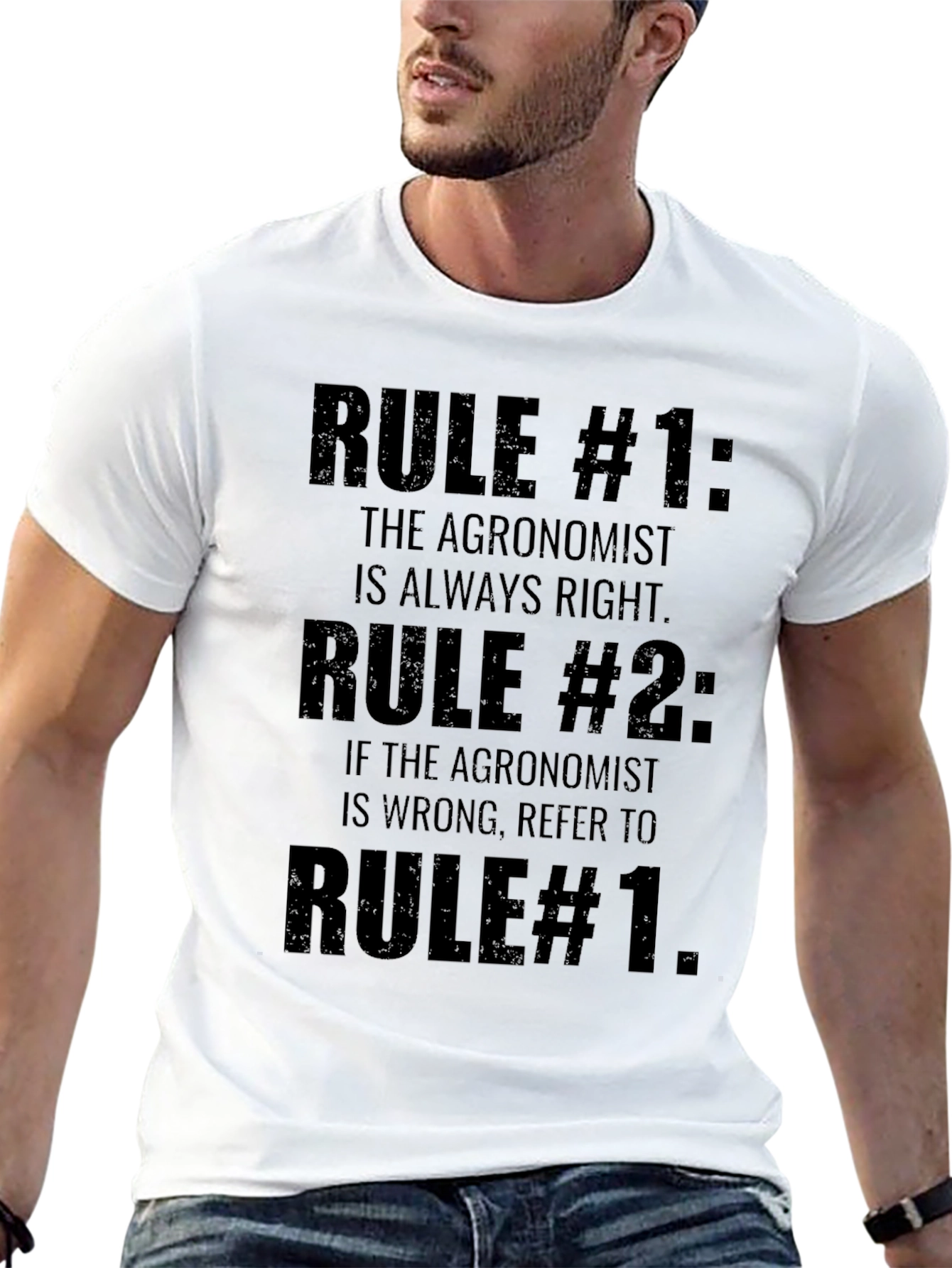 Black Agronomist Rule T-Shirt - Funny Agronomy Gift view 13