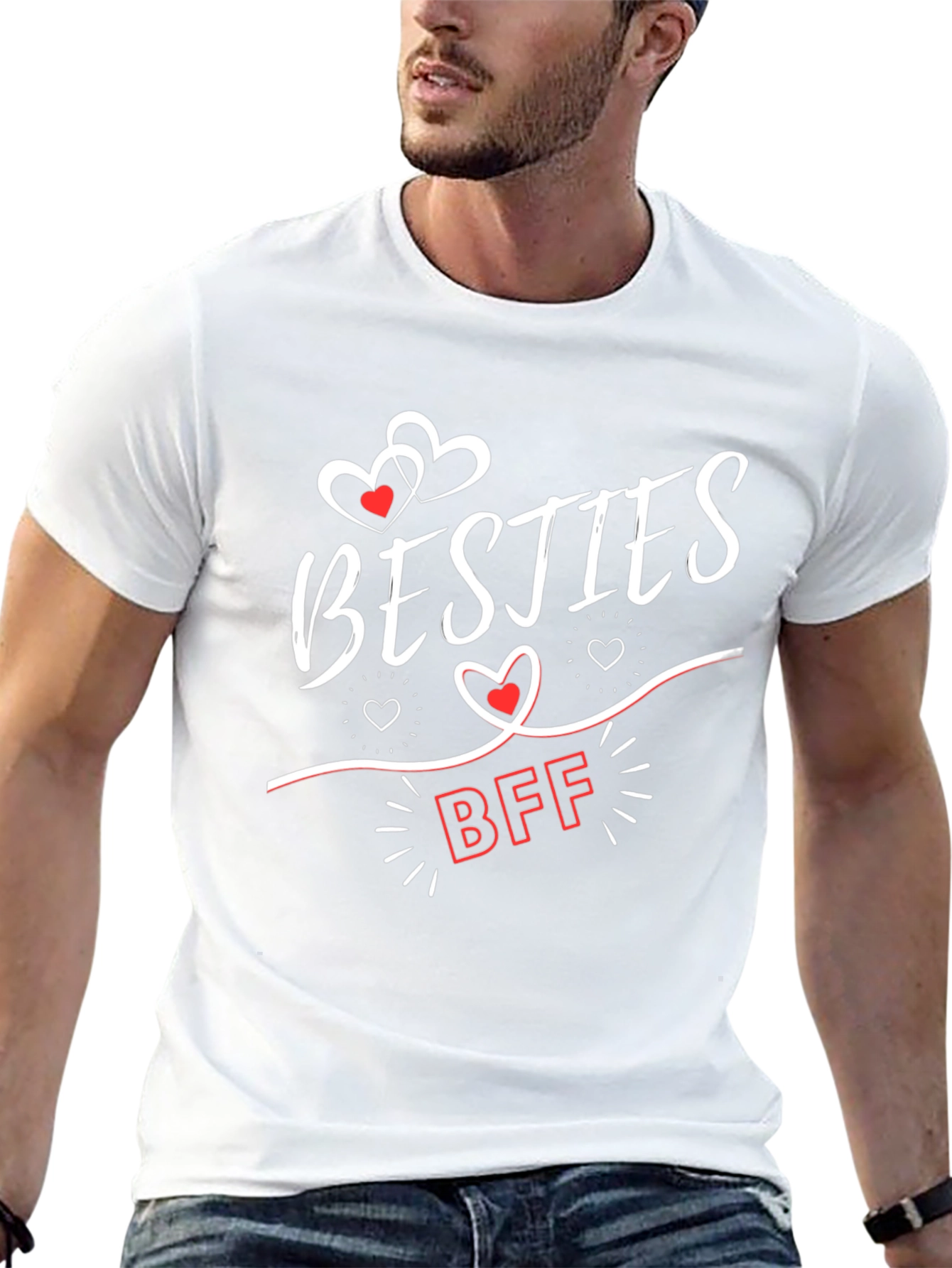 Black Besties BFF Black Graphic Tee view 13