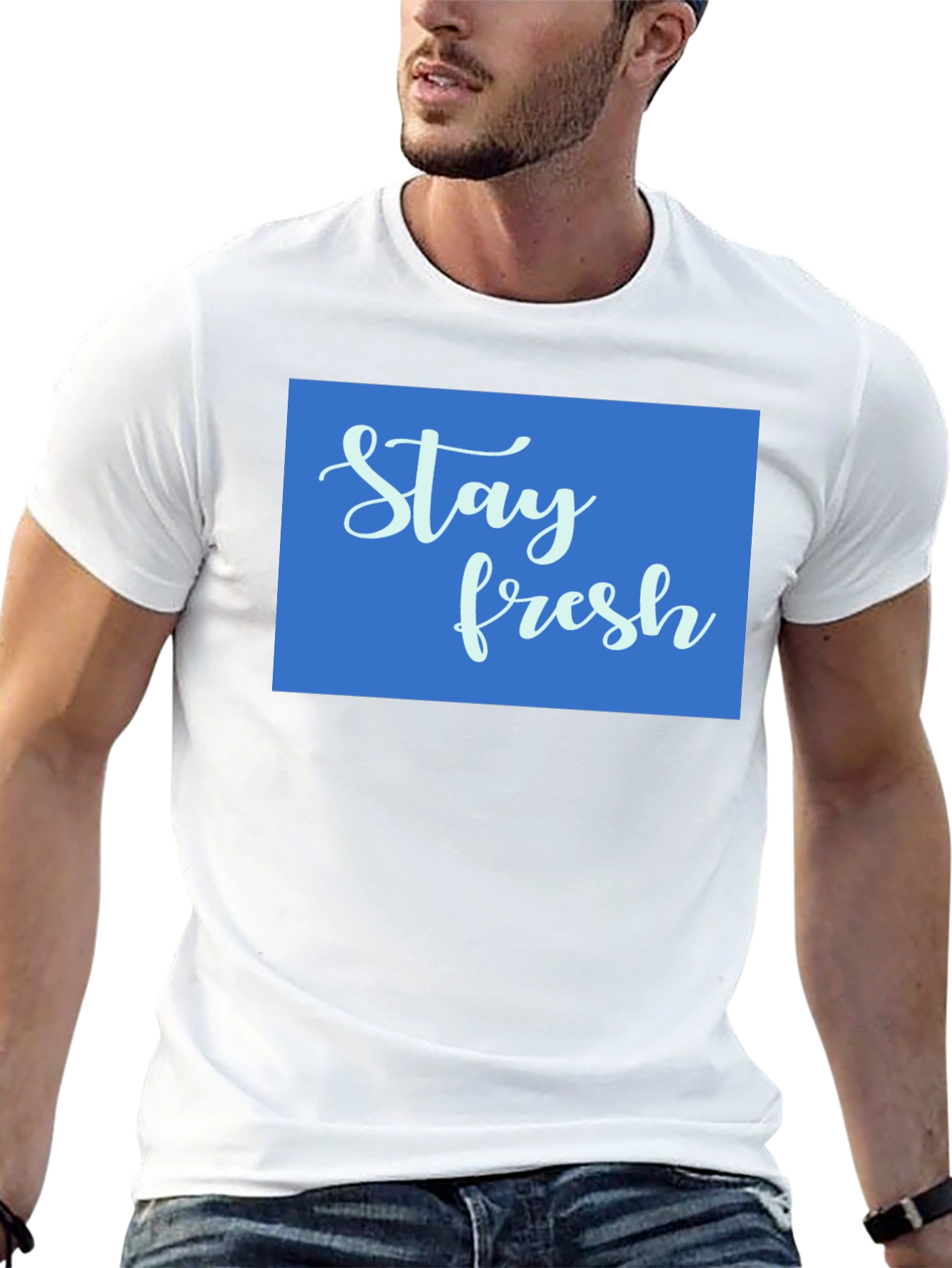 Black Stay Fresh Graphic Tee - Cool Comfort Fit view 13