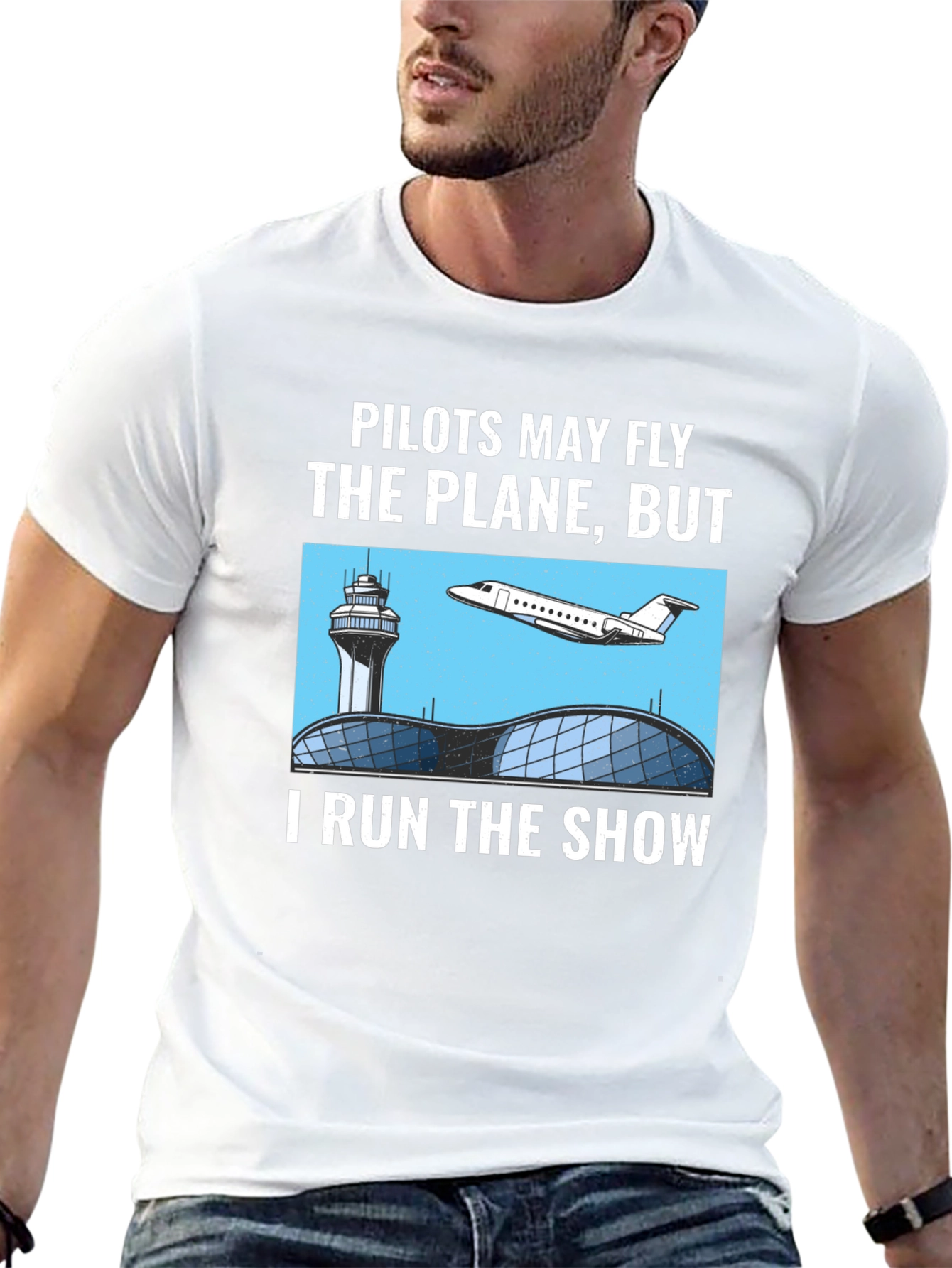 Black Pilots May Fly the Plane T-Shirt - Air Traffic Controller Tee view 13
