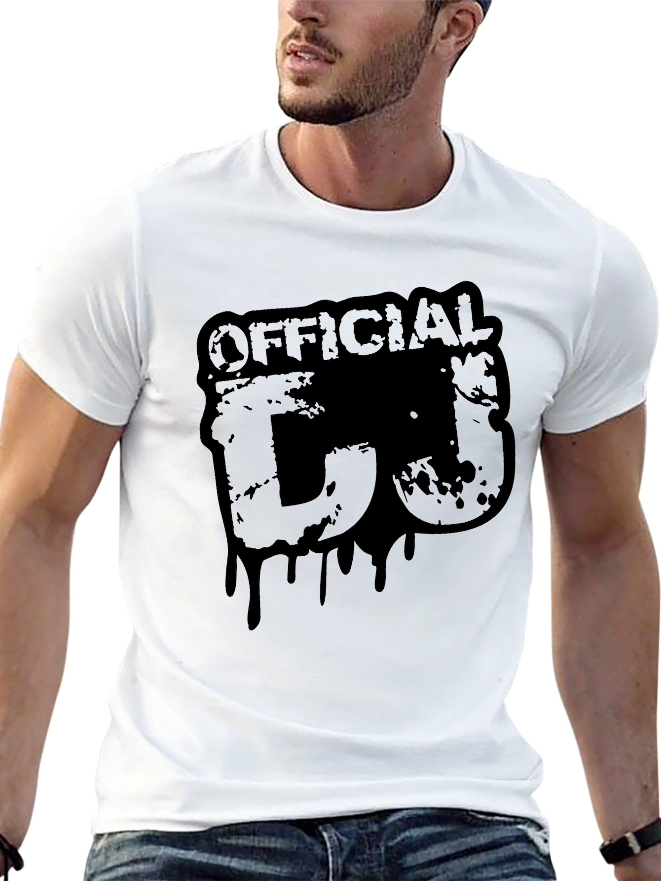 Black Official DJ Black Graphic Print T-Shirt view 13
