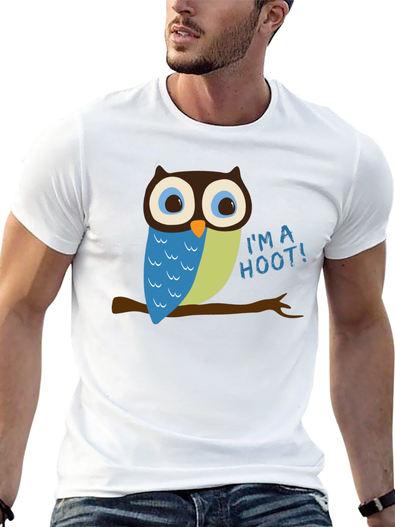 Black I'm a Hoot! Owl Graphic Tee view 13