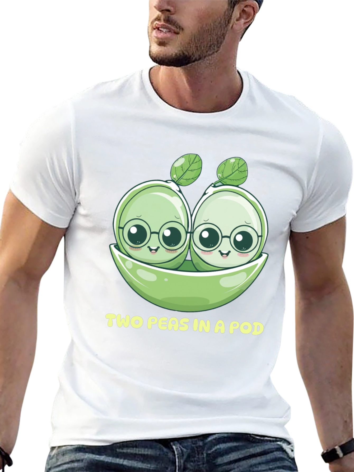 Black Two Peas in a Pod Graphic Tee view 13