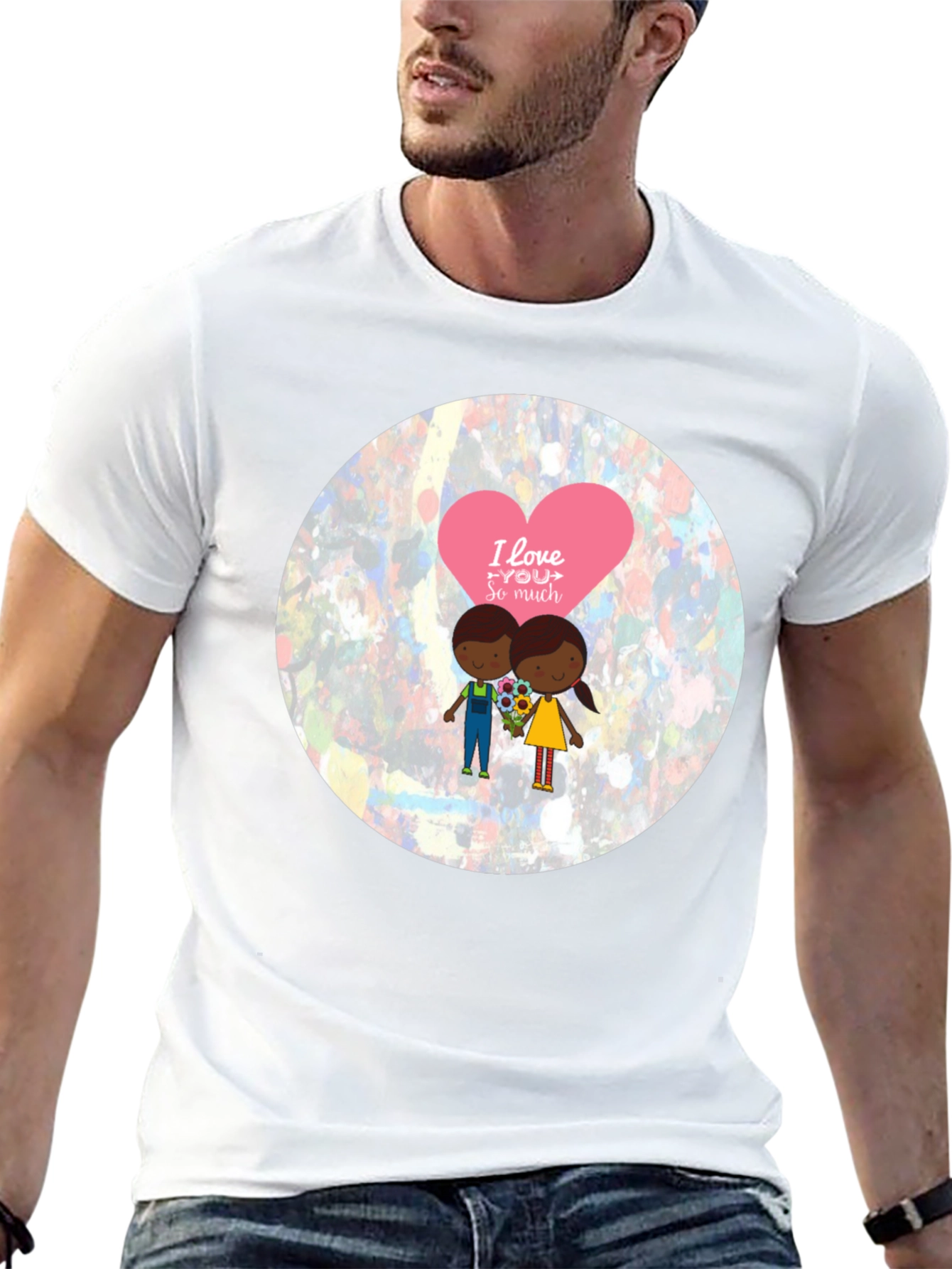 Black I Love You Graphic Tee view 13