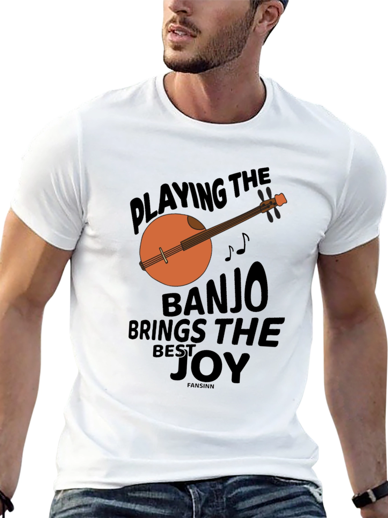 Black Banjo Joy Graphic Tee view 13