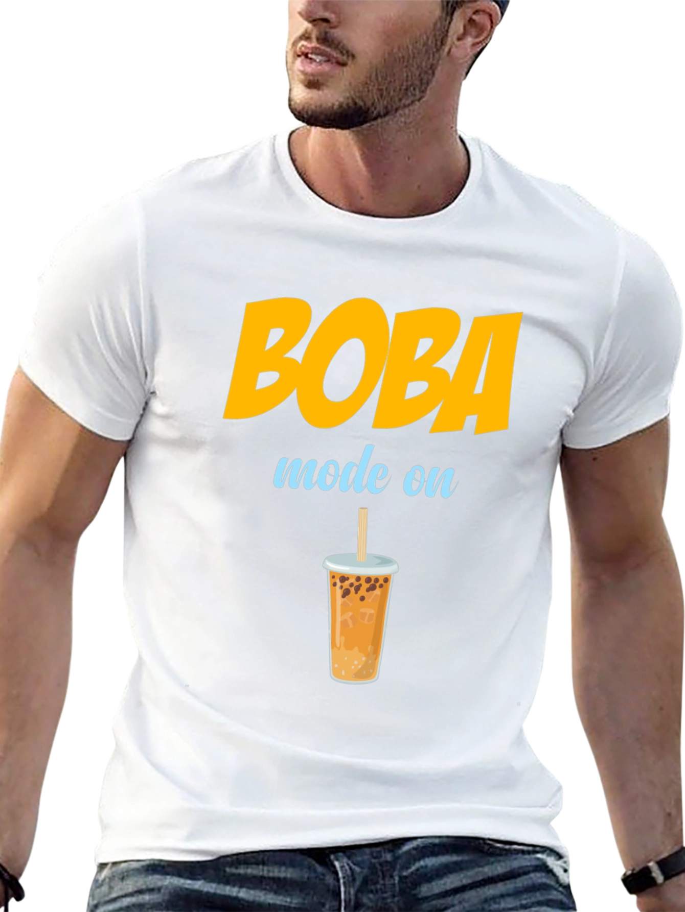 Black Boba Mode On T-Shirt view 13