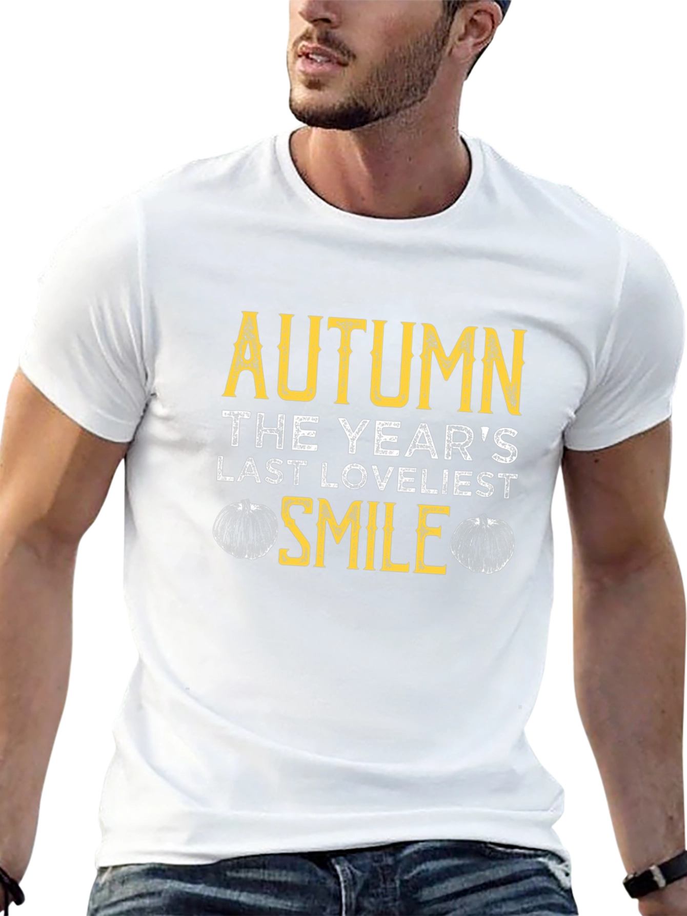 Black Autumn's Last Loveliest Smile Graphic Tee view 13