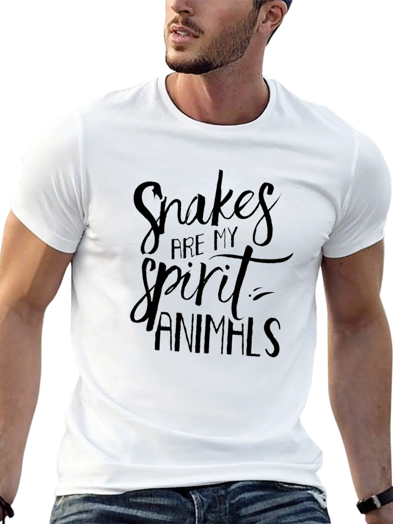 Black Snakes Are My Spirit Animals Graphic Tee view 13