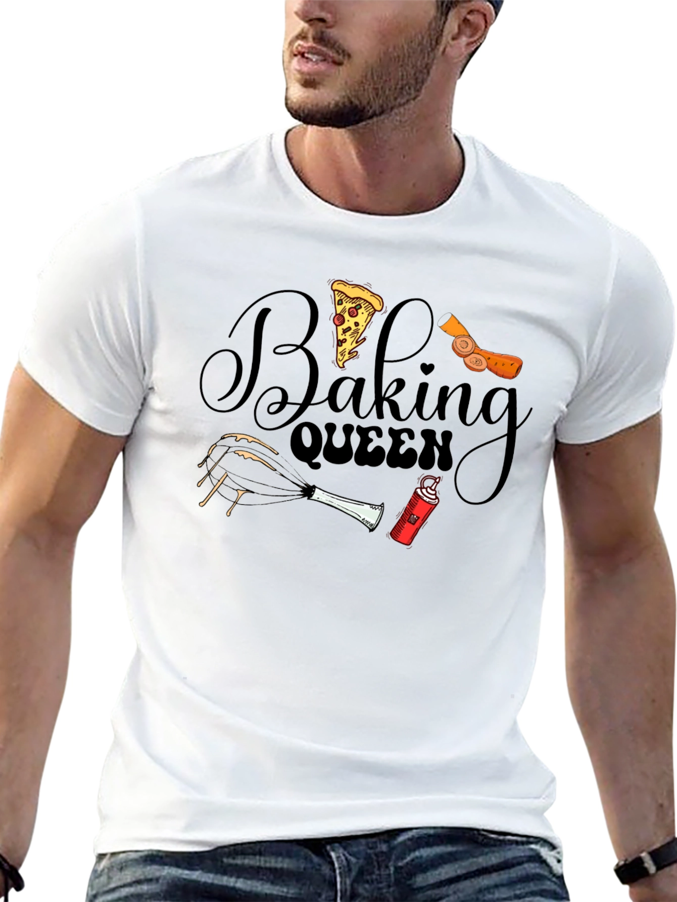 Black Baking Queen Graphic T-Shirt view 13