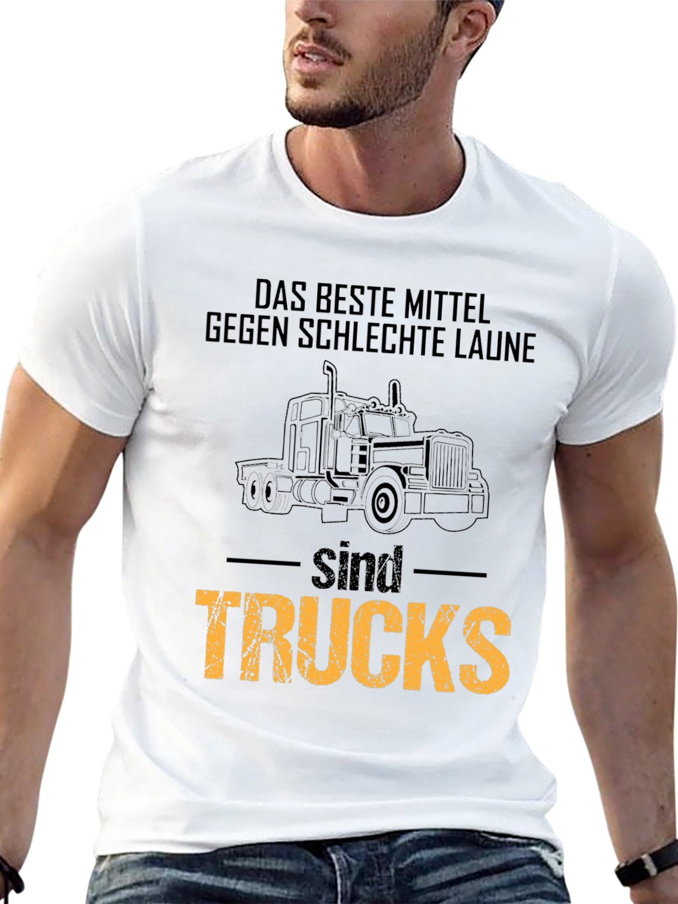 Black Trucks Solve Everything T-Shirt - Driver Humor Tee view 13