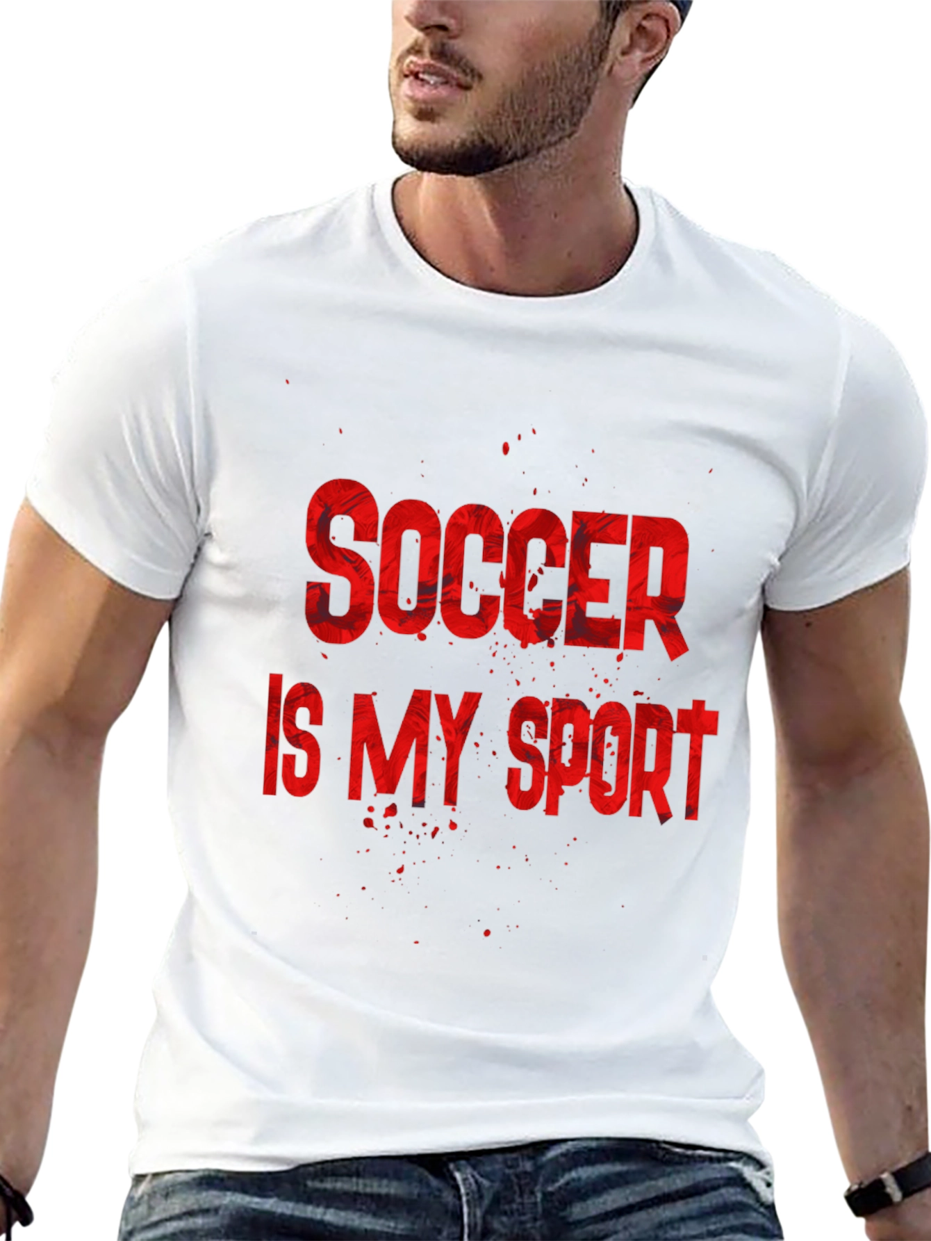 Black Soccer Is My Sport T-Shirt view 13