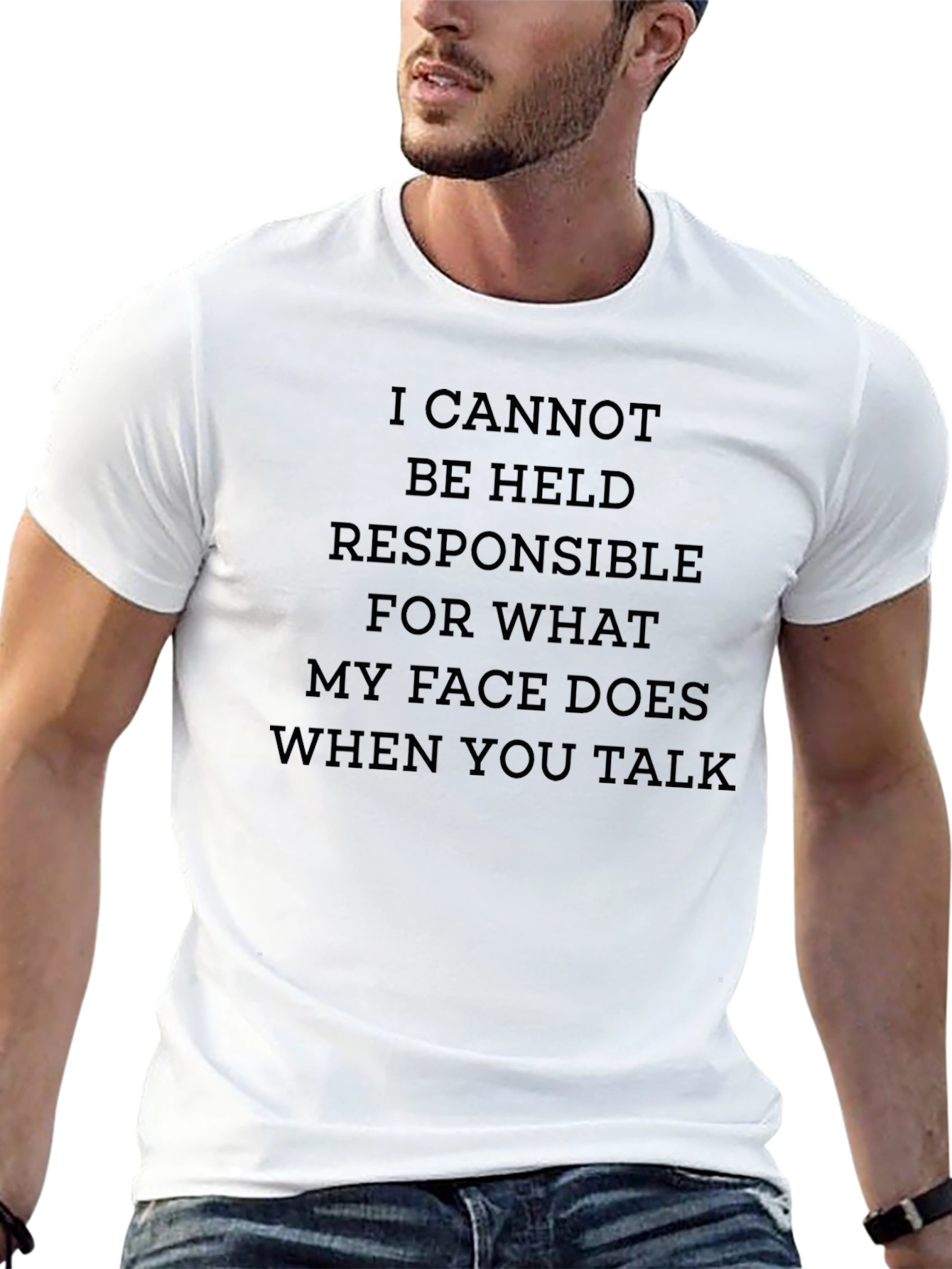 Black Funny Sarcastic Graphic T-Shirt - I Cannot Be Held Responsible view 13
