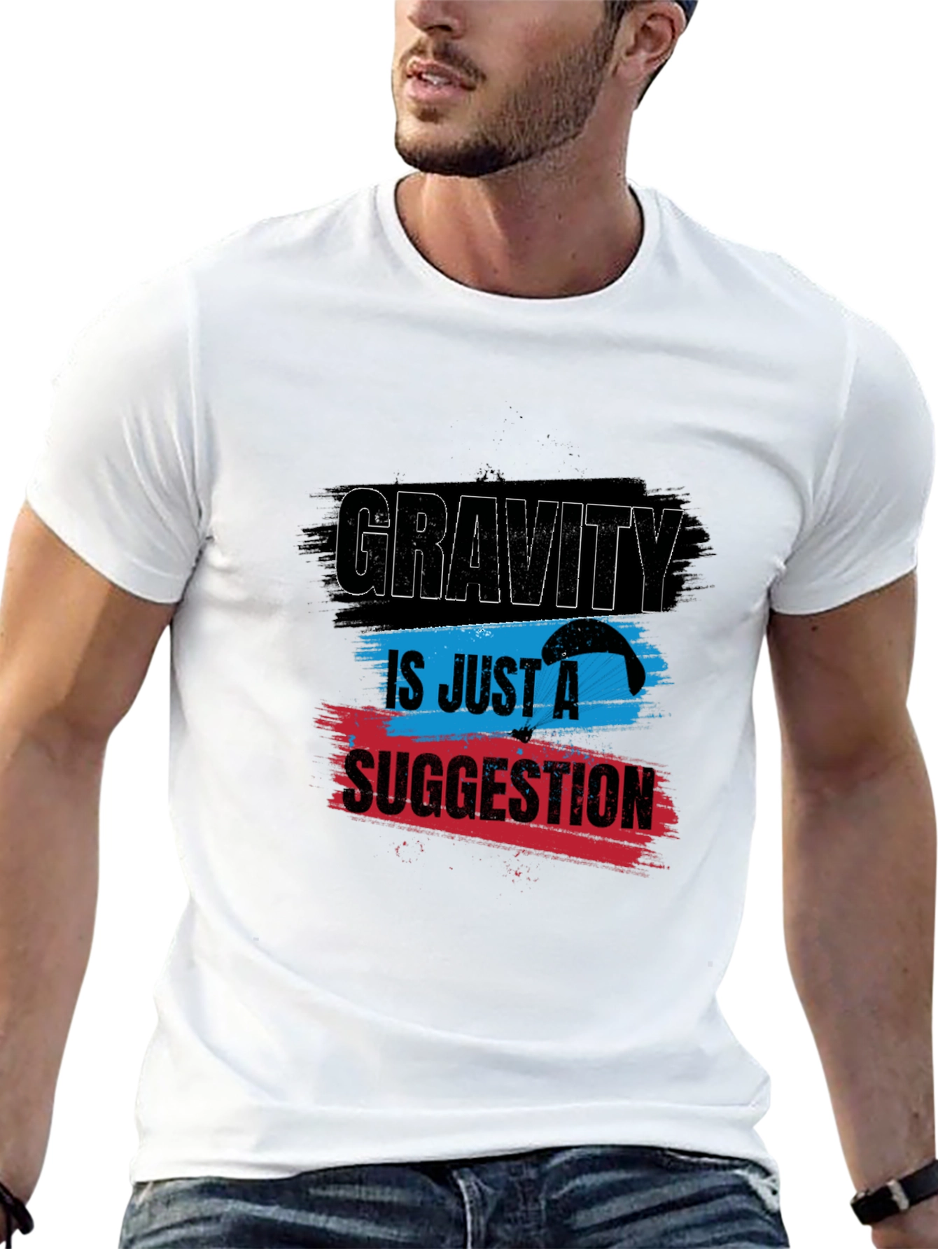Black Gravity is Just a Suggestion Graphic T-Shirt view 13