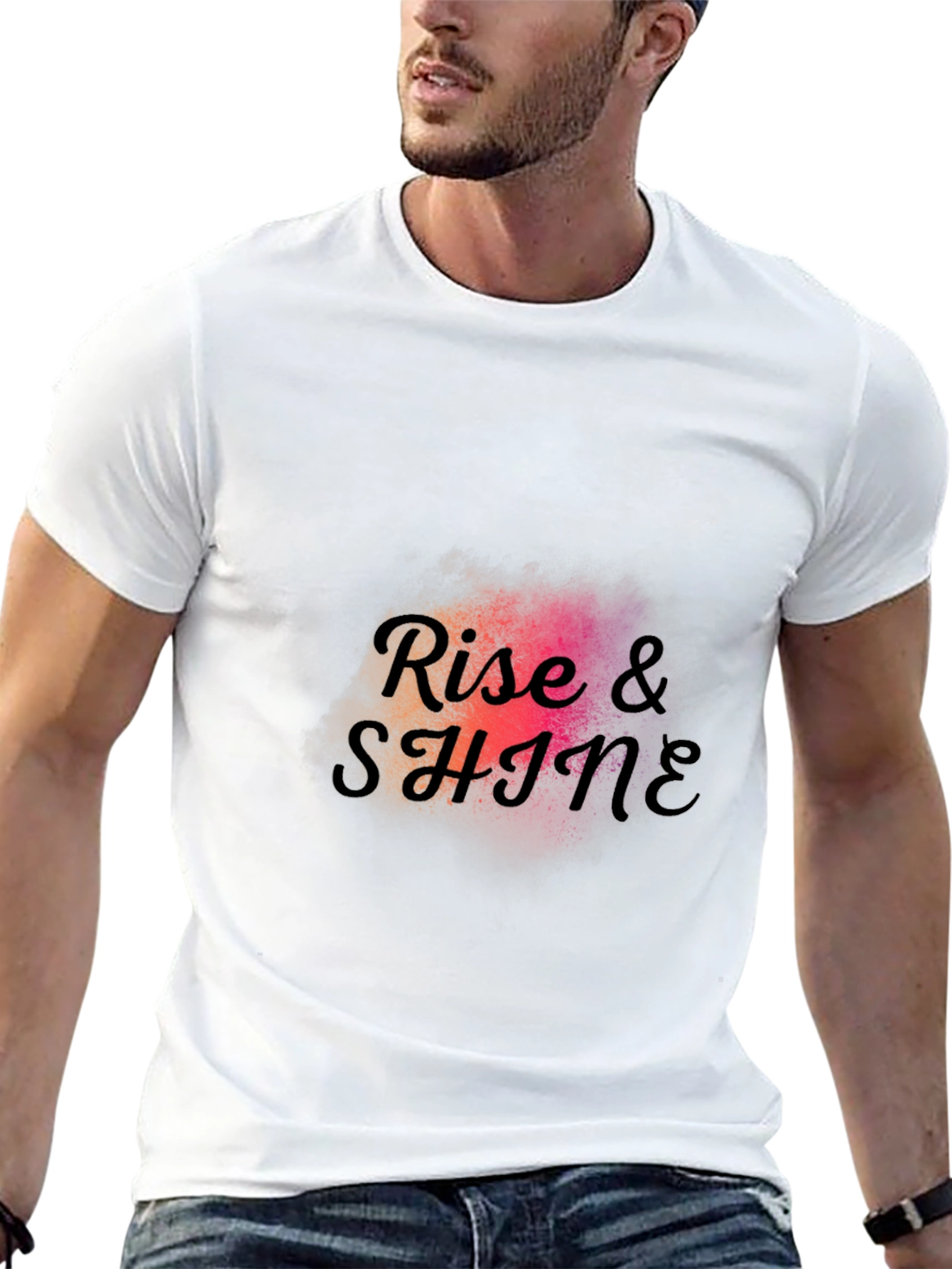 Black Rise & Shine Graphic Tee - Stylish Casual Wear view 13