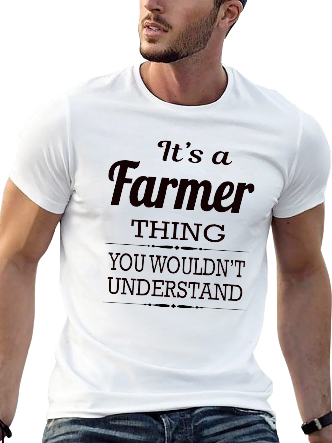 Black It's A Farmer Thing T-Shirt view 13