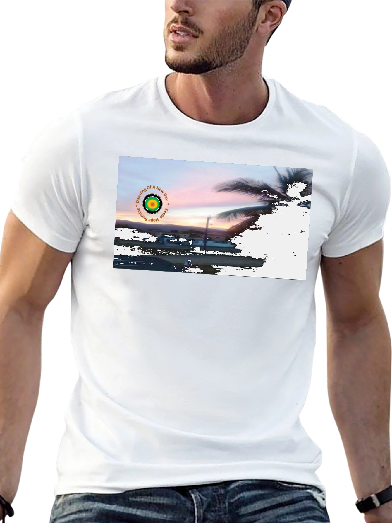 Black Sunrise Hope Burning T-Shirt view 13