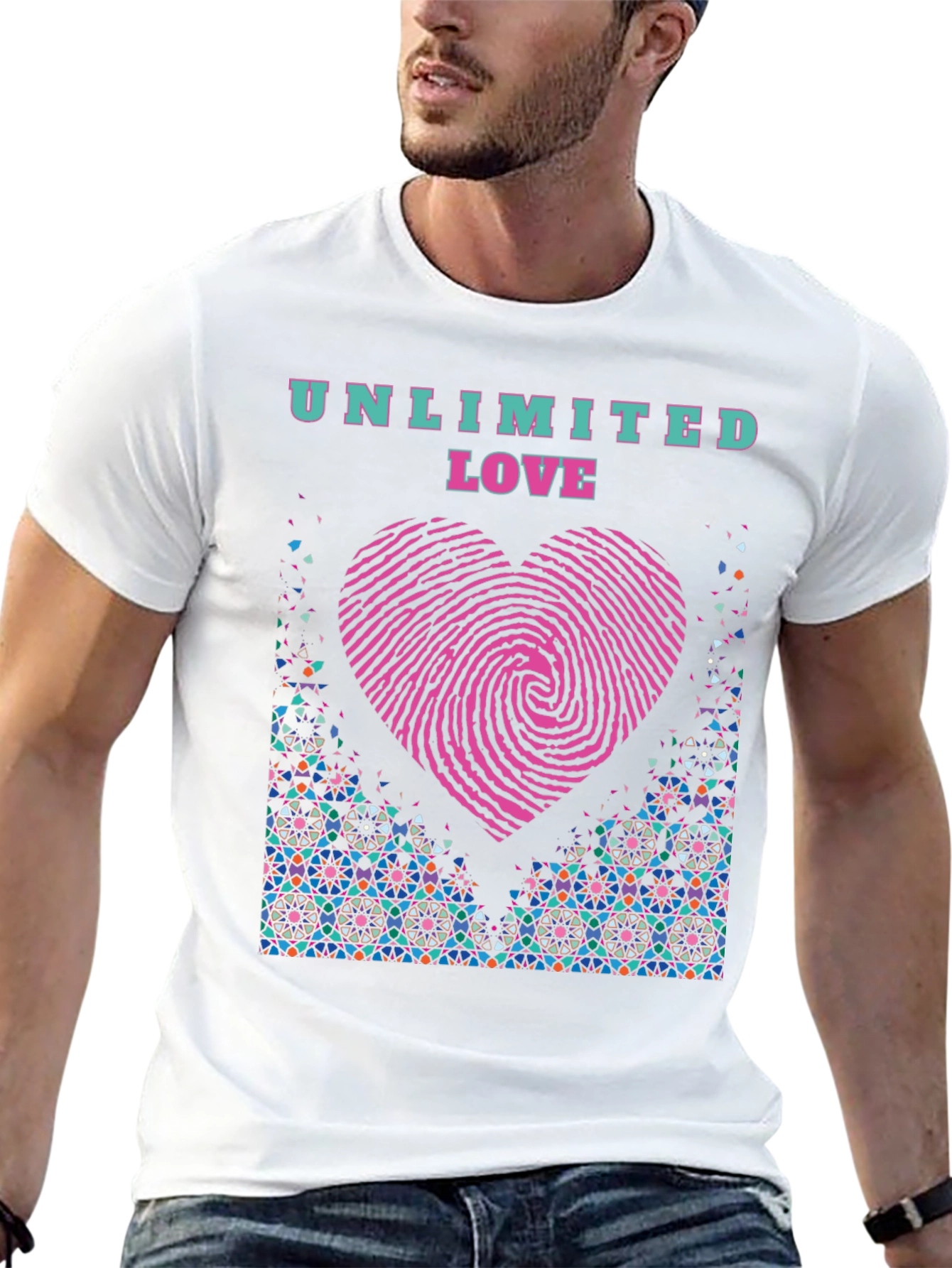 Black Unlimited Love Black T-Shirt view 13