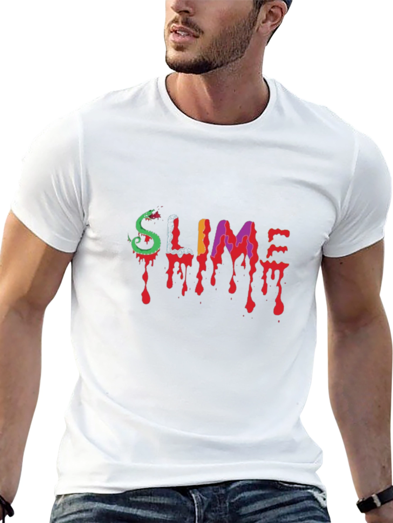 Black Slime Graphic Tee - Dripping Style view 13