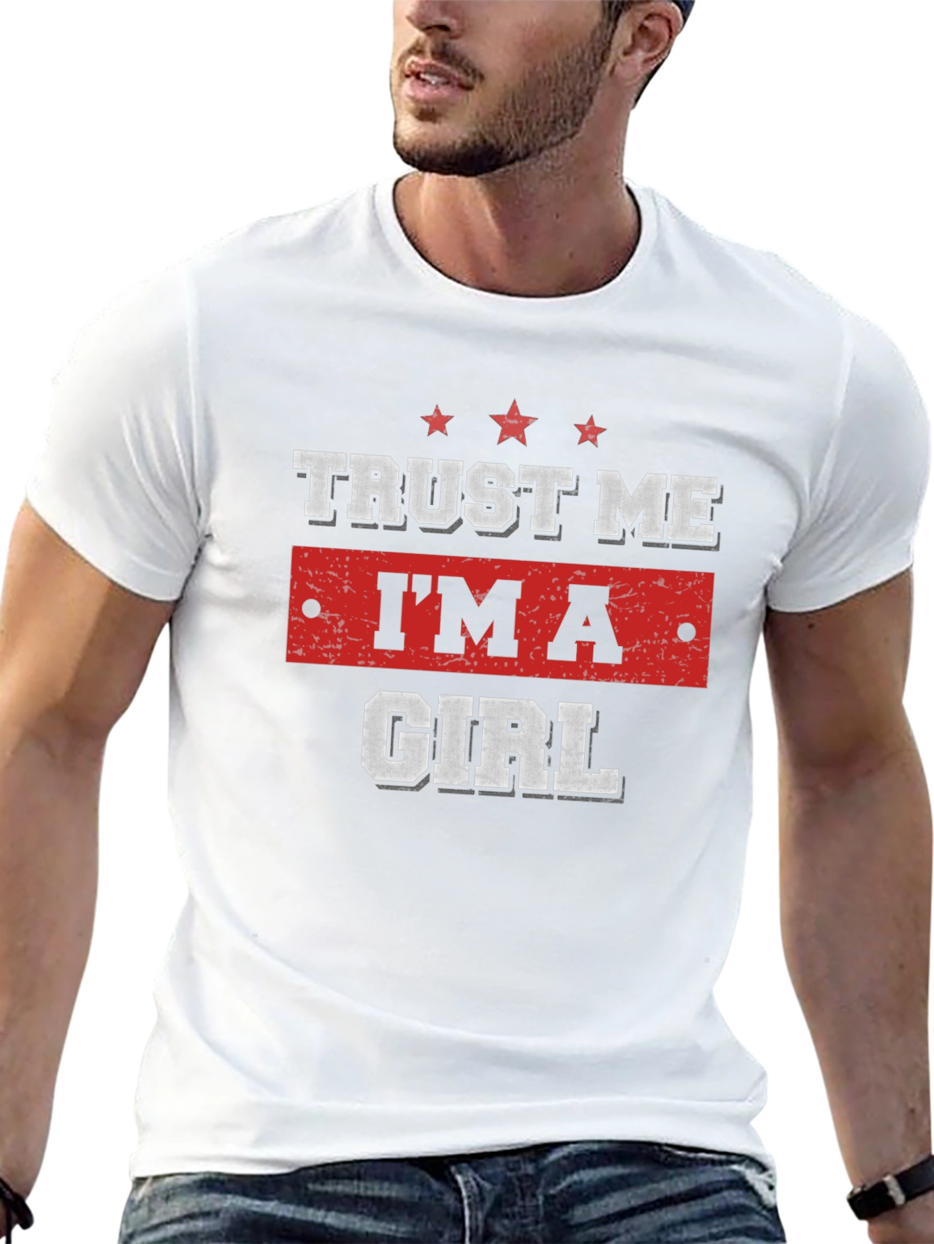 Black Trust Me I'm A Girl Graphic T-Shirt view 13