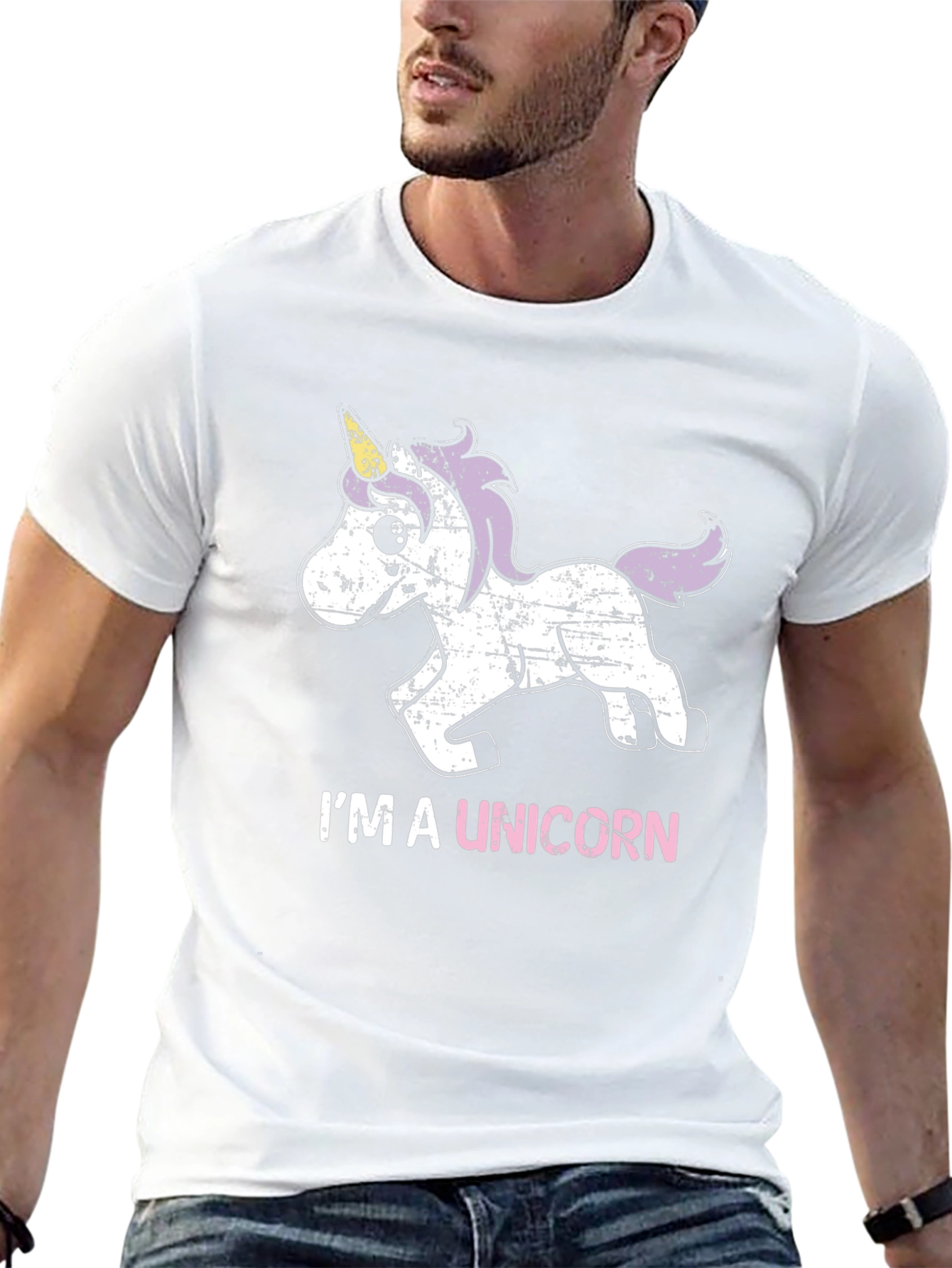 Black I'm A Unicorn Graphic T-Shirt view 13