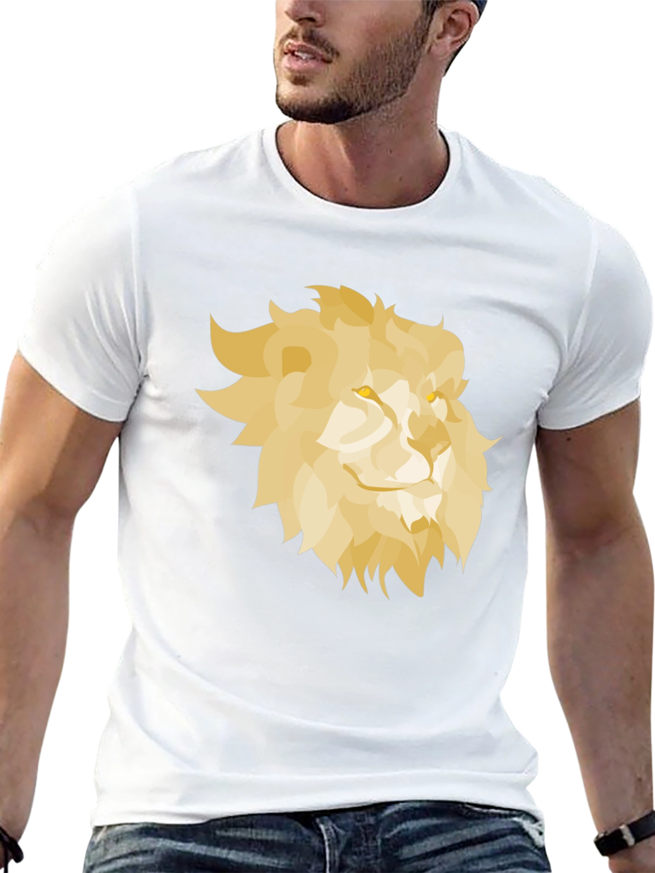 Black Lion Graphic Black T-Shirt view 13