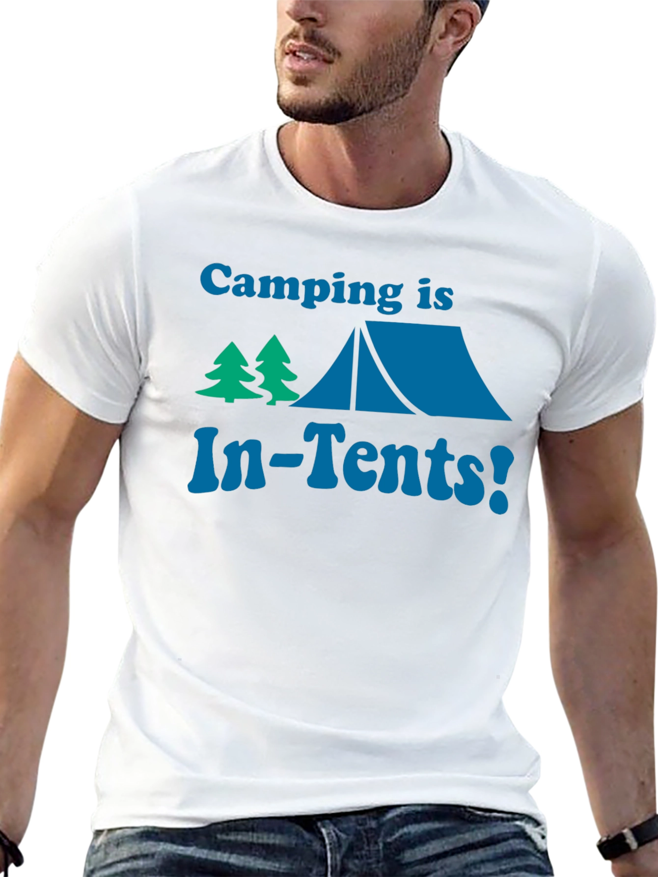 Black Camping Is In-Tents! Funny Graphic Tee view 13