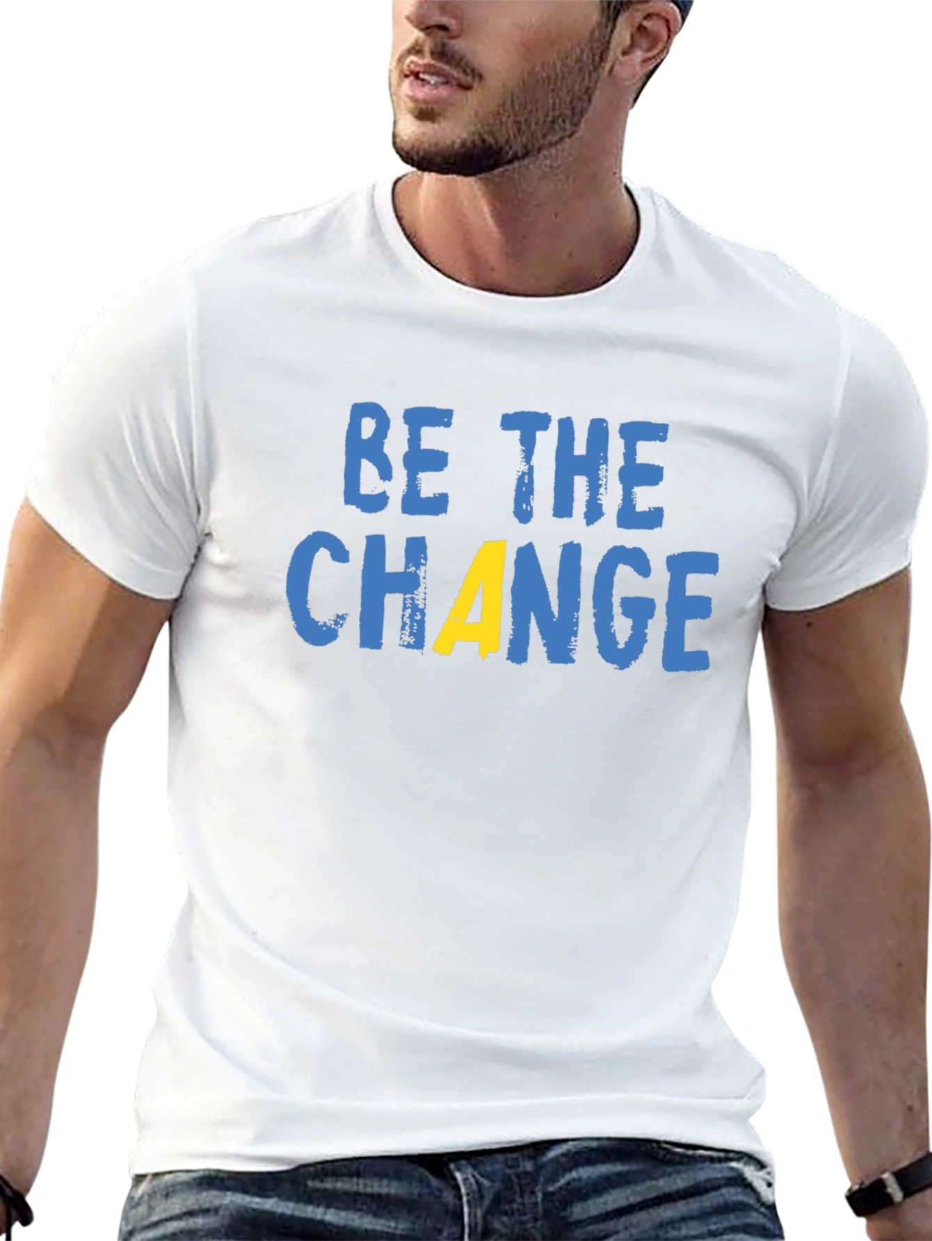 Black Be The Change Graphic T-Shirt view 13