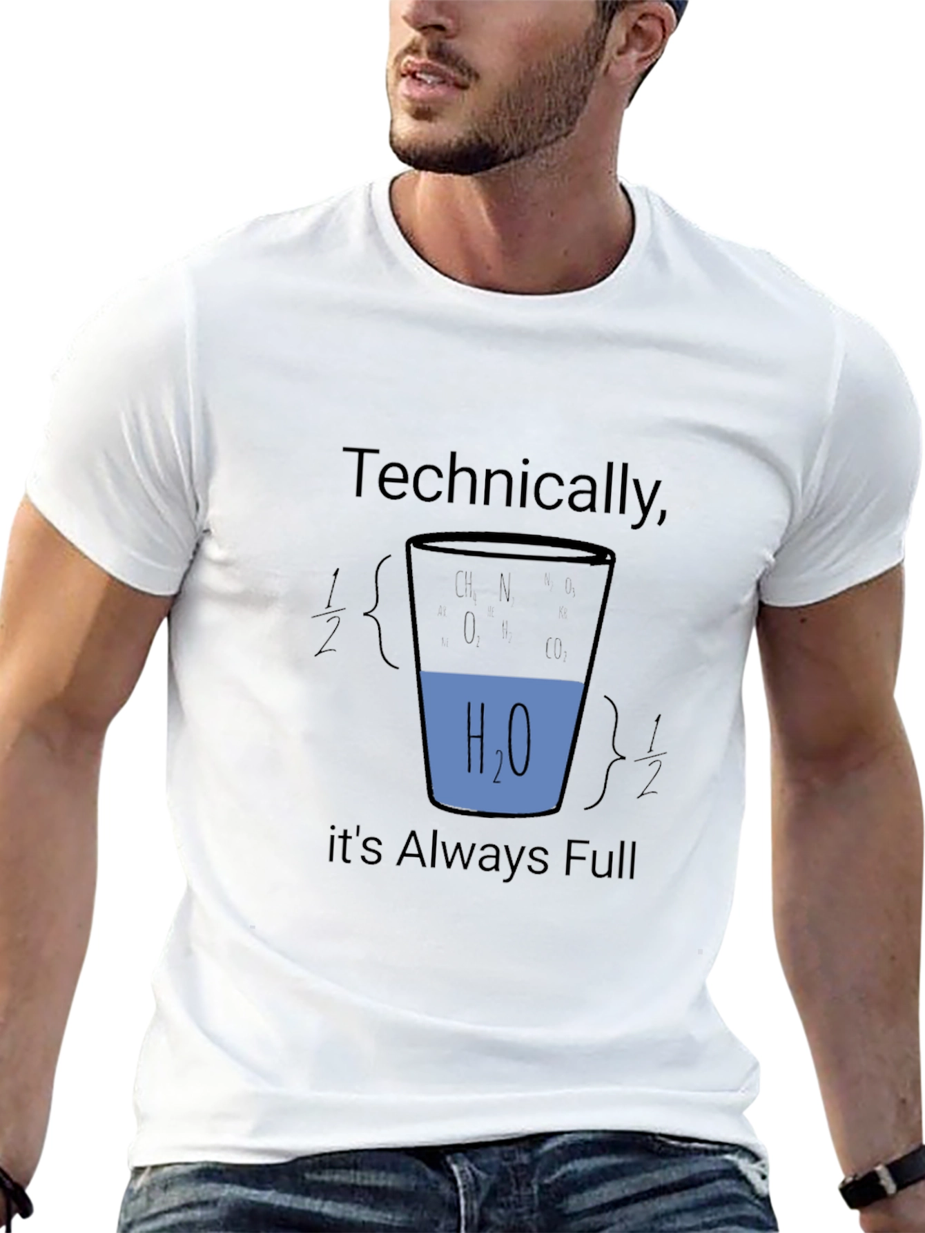 Black Technically Always Full Science T-Shirt view 13