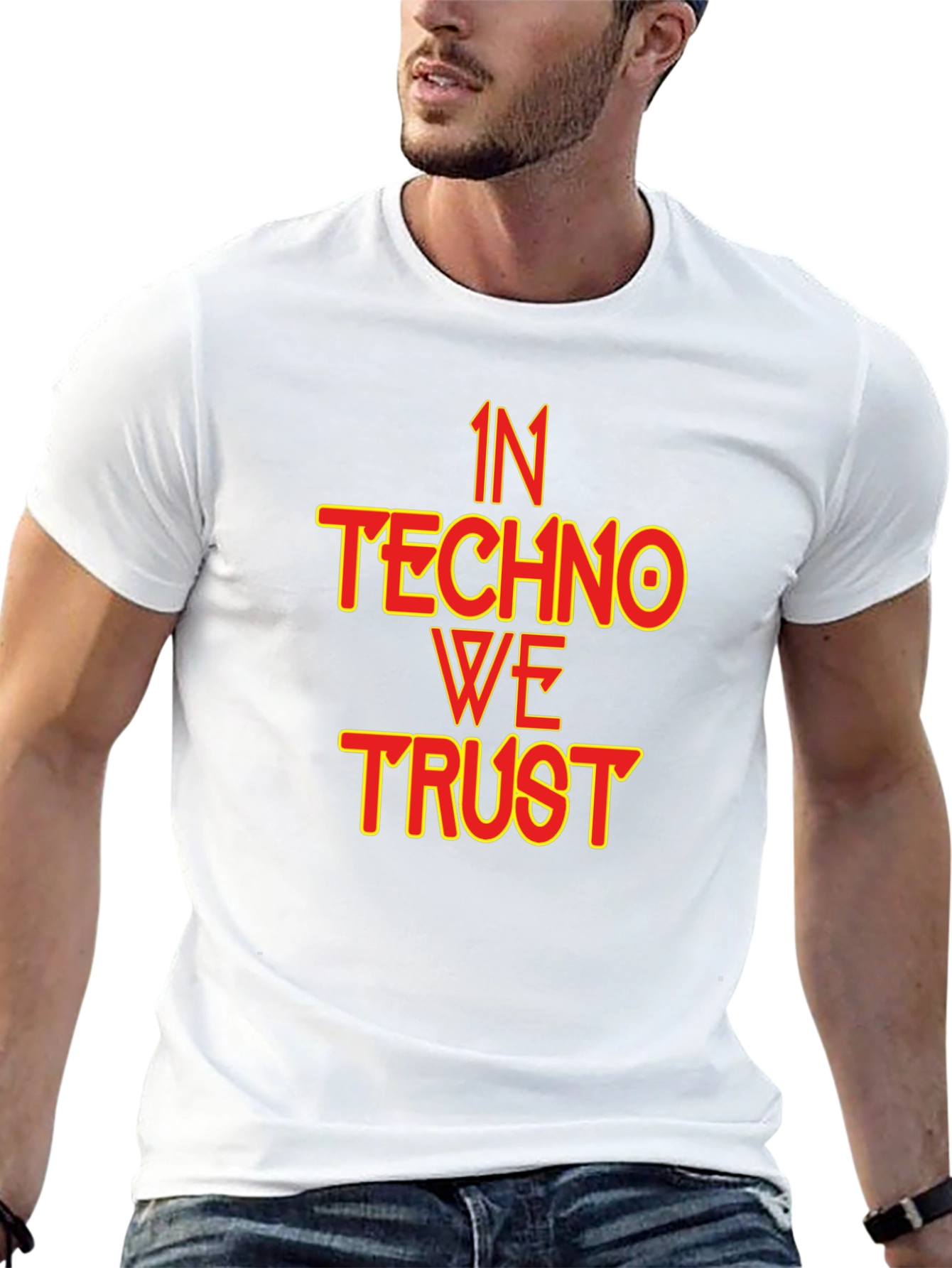 Black In Techno We Trust Graphic Tee - EDM Music Lover Shirt view 13
