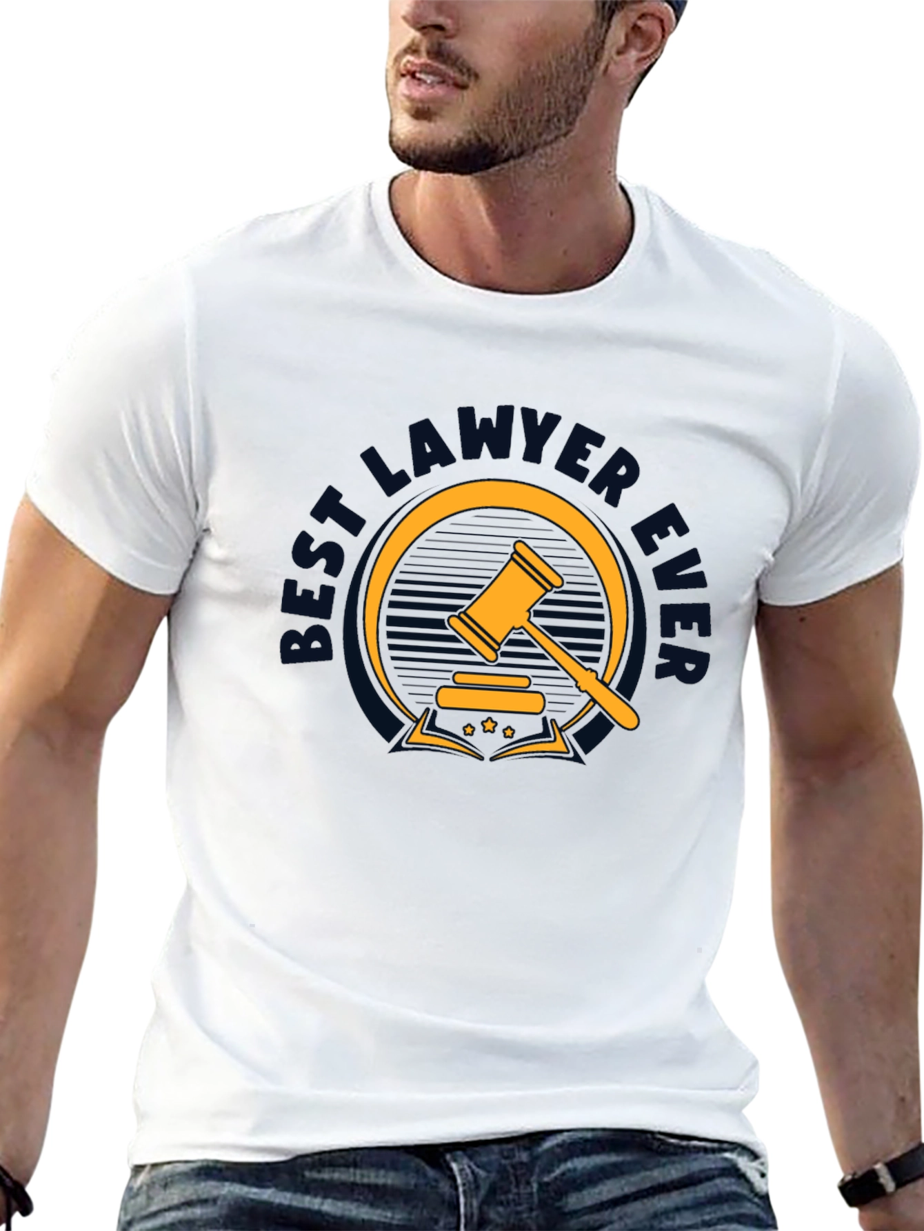 Best Lawyer Ever Graphic Tee - Black Cotton T-Shirt - 13