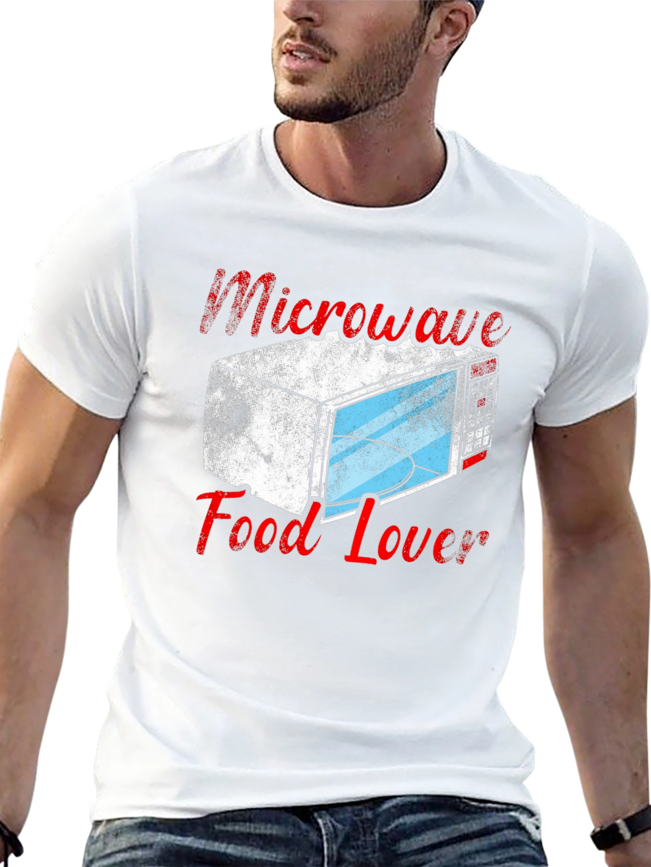 Black Microwave Food Lover T-Shirt - Funny Cook Tee view 13