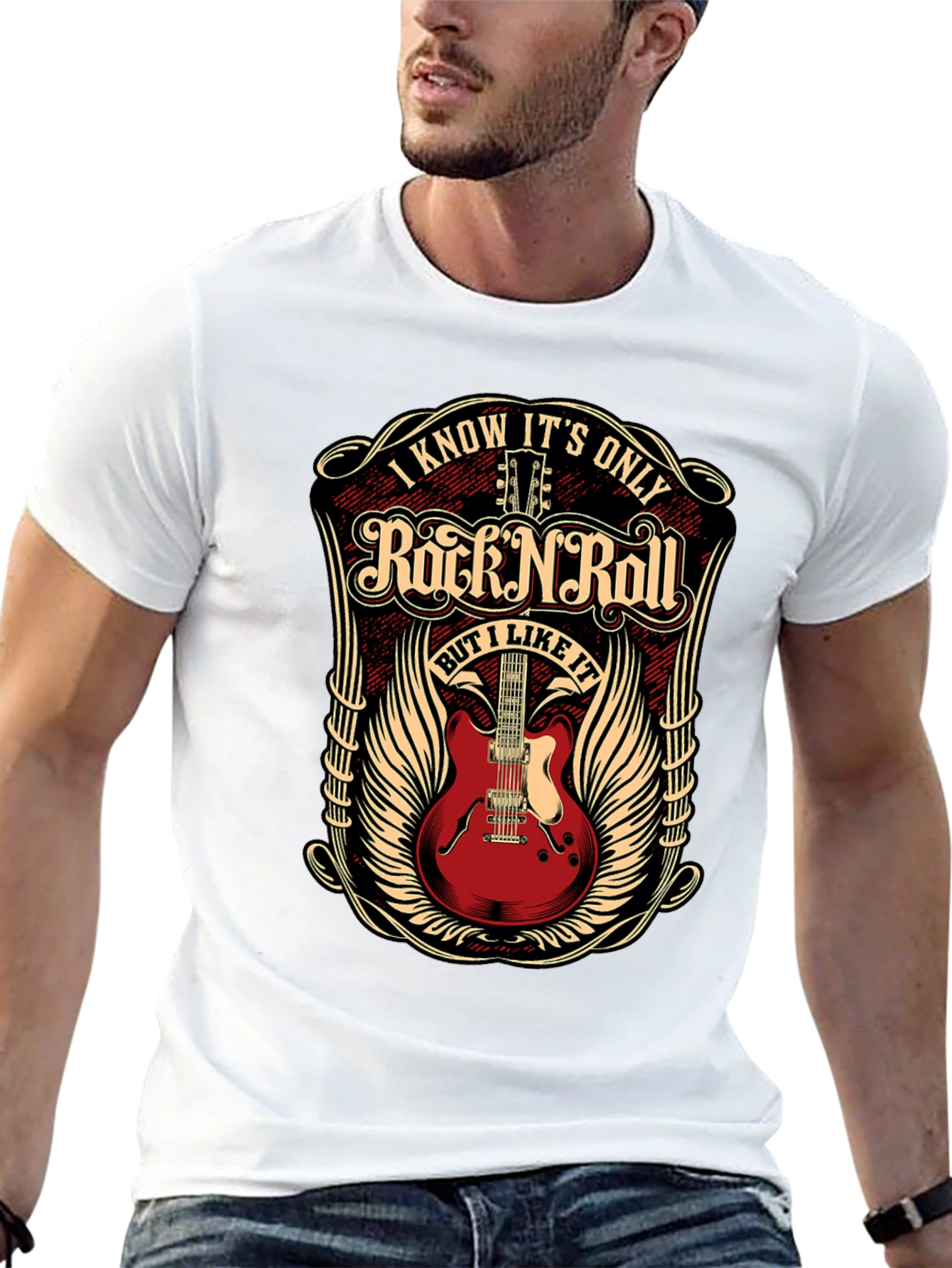 Black Rock N Roll Graphic T-Shirt - Music Lover Tee view 13