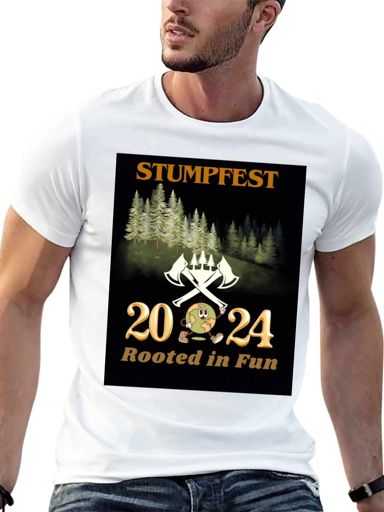 Black Stumpfest 2024 T-Shirt - Rooted in Fun! view 13