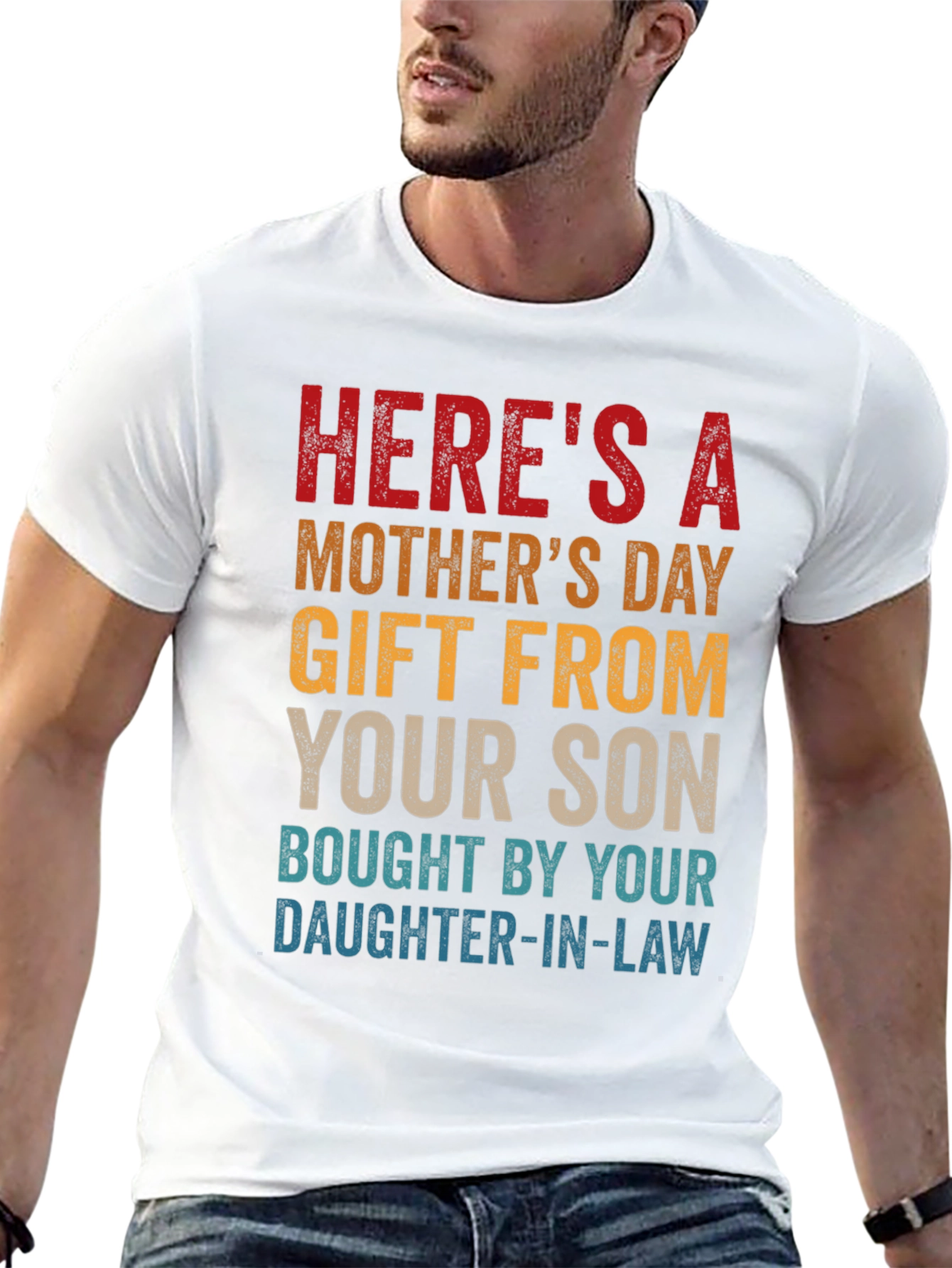Black Humorous "Gift From Son" Mother's Day T-Shirt view 13