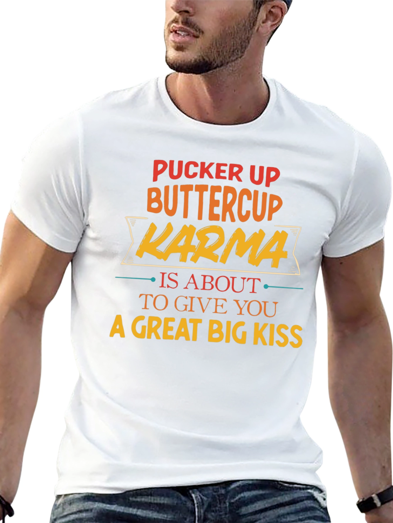 Black Pucker Up Buttercup Karma T-Shirt view 13