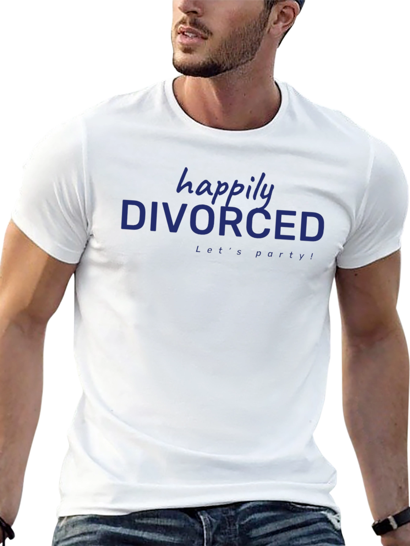 Black Happily Divorced T-Shirt - Let's Party! view 13