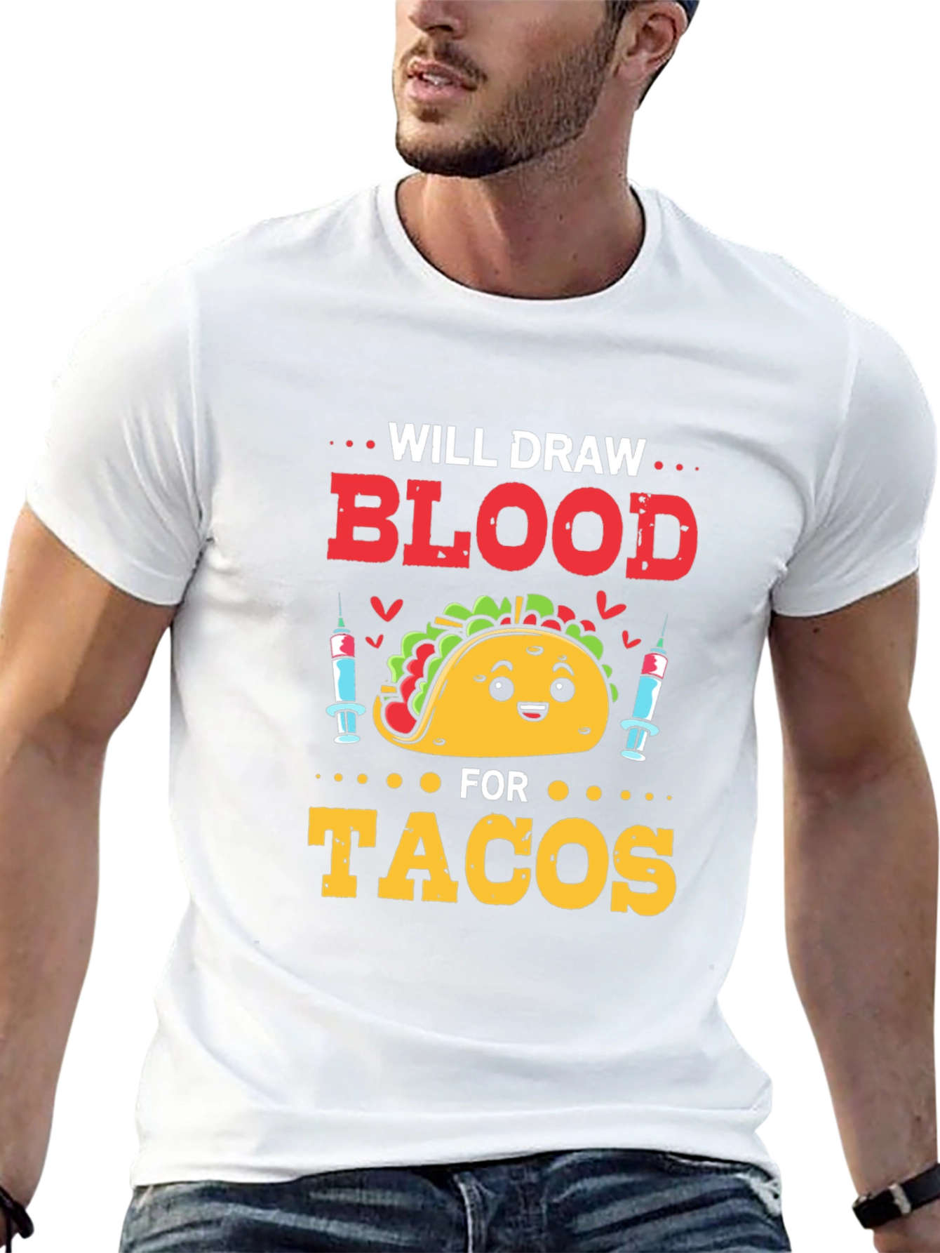 Black Will Draw Blood For Tacos T-Shirt view 13