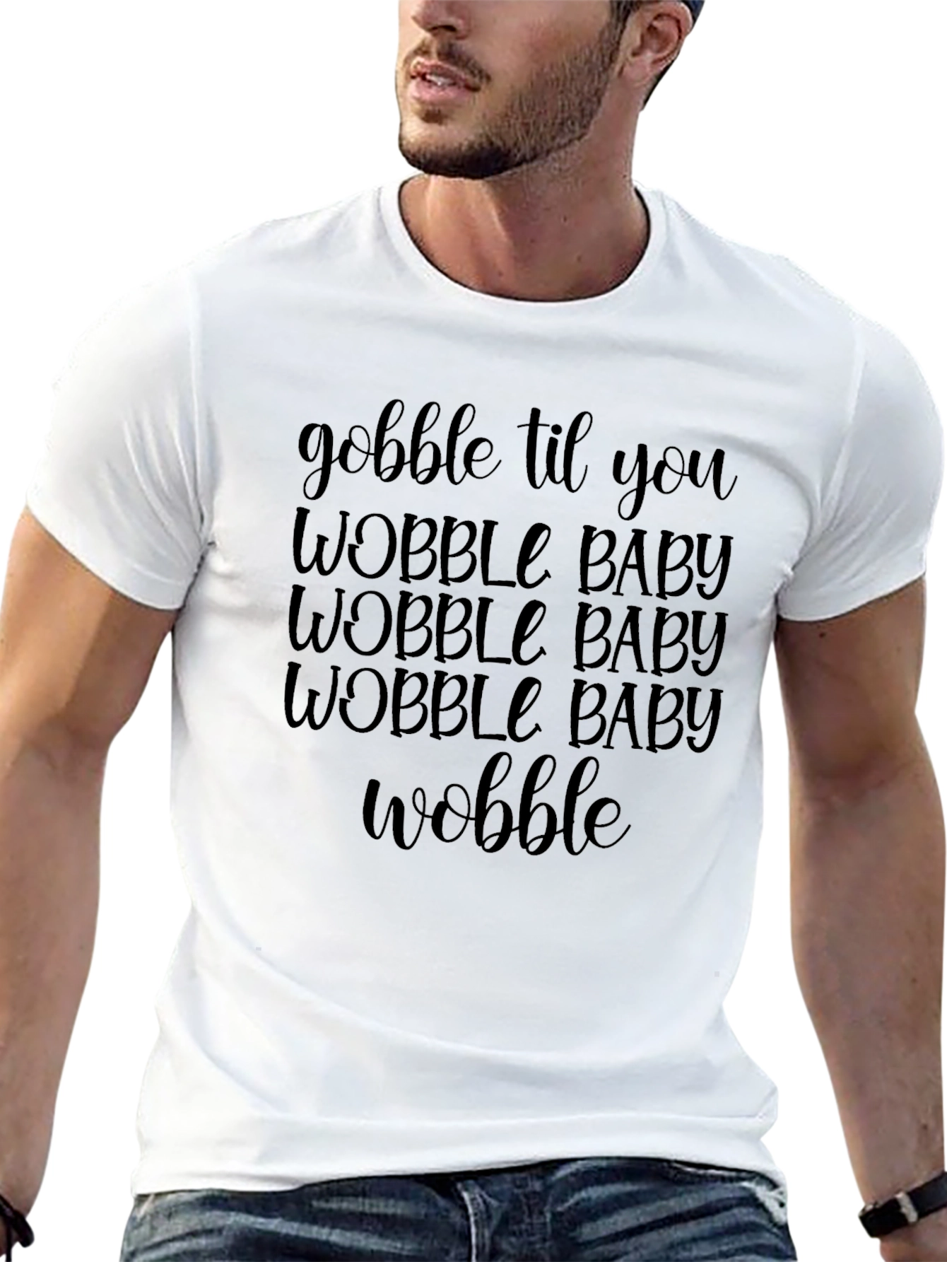 Black Gobble 'Til You Wobble Graphic Tee view 13
