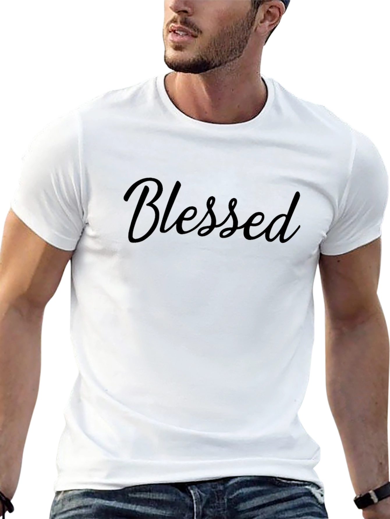 Black Blessed Black Graphic Tee - Short Sleeve view 13
