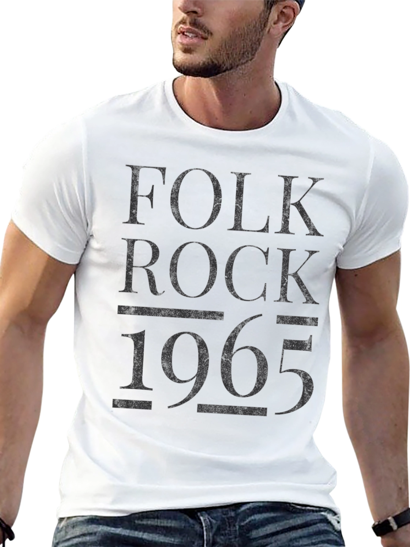 Black Folk Rock 1965 Graphic Tee view 13