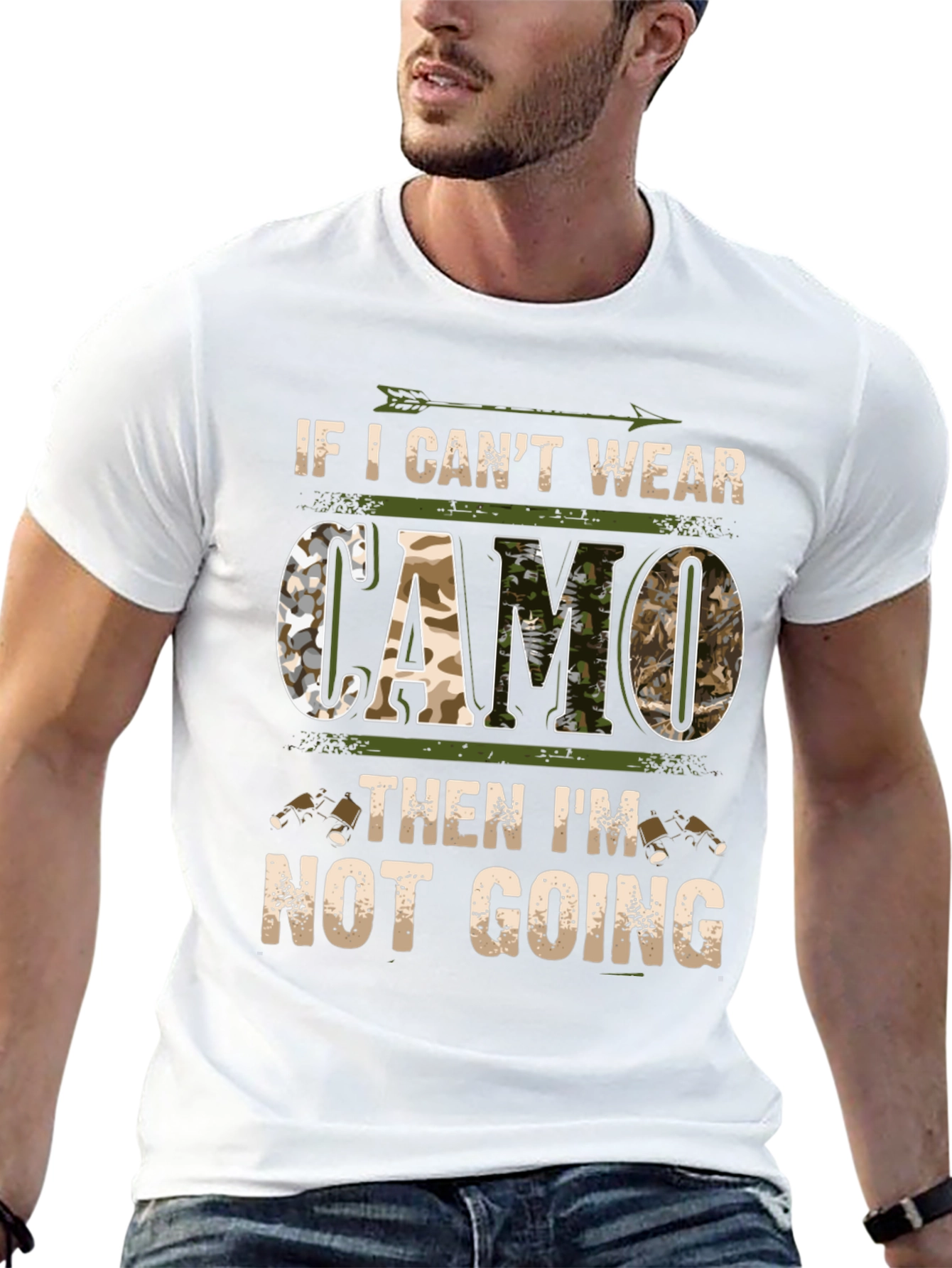 Black Camo Lover Tee: If I Can't Wear Camo... view 13