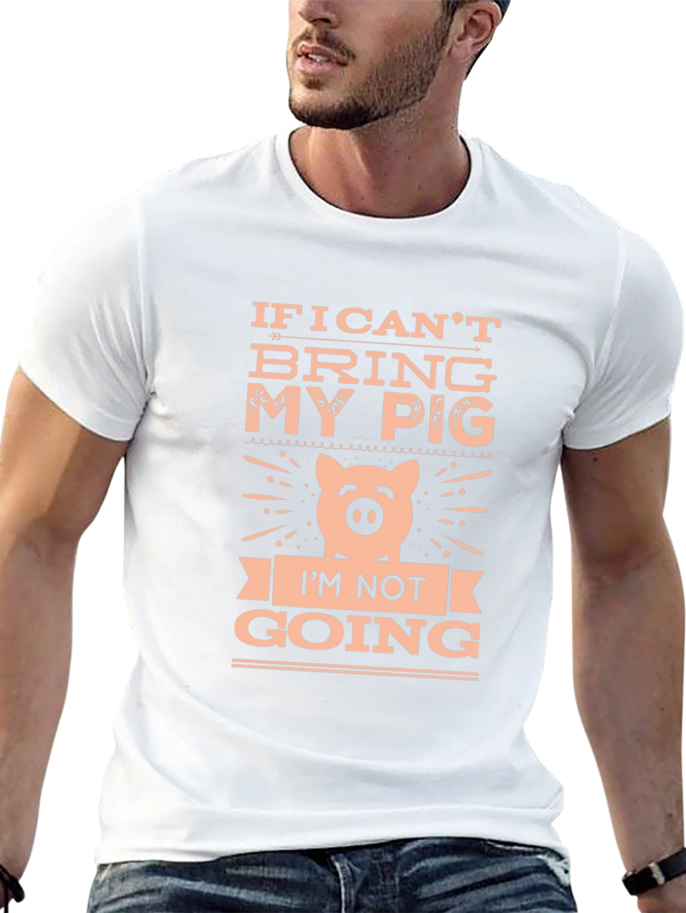 Black If I Can't Bring My Pig T-Shirt view 13