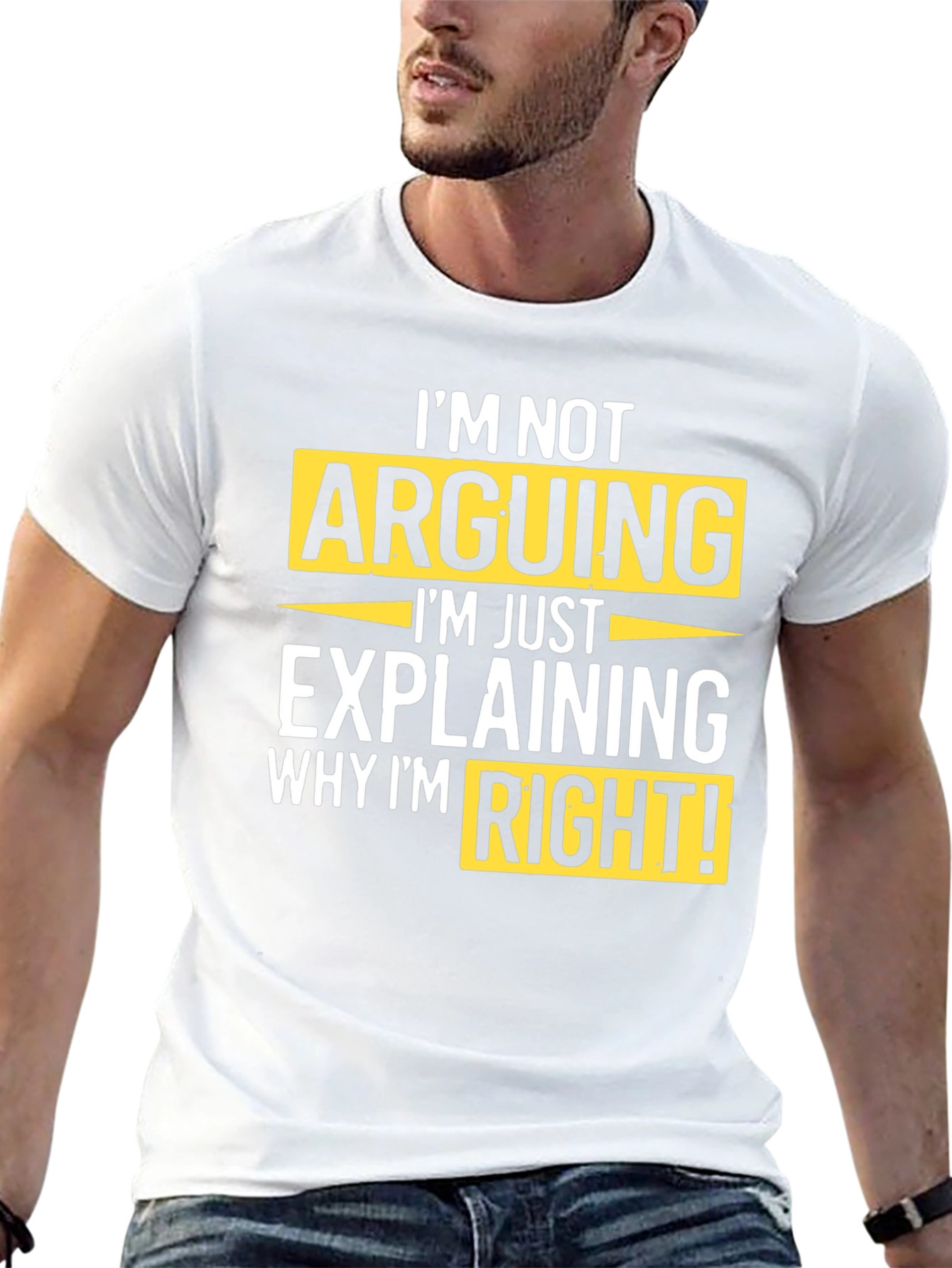 Black I'm Not Arguing T-Shirt view 13
