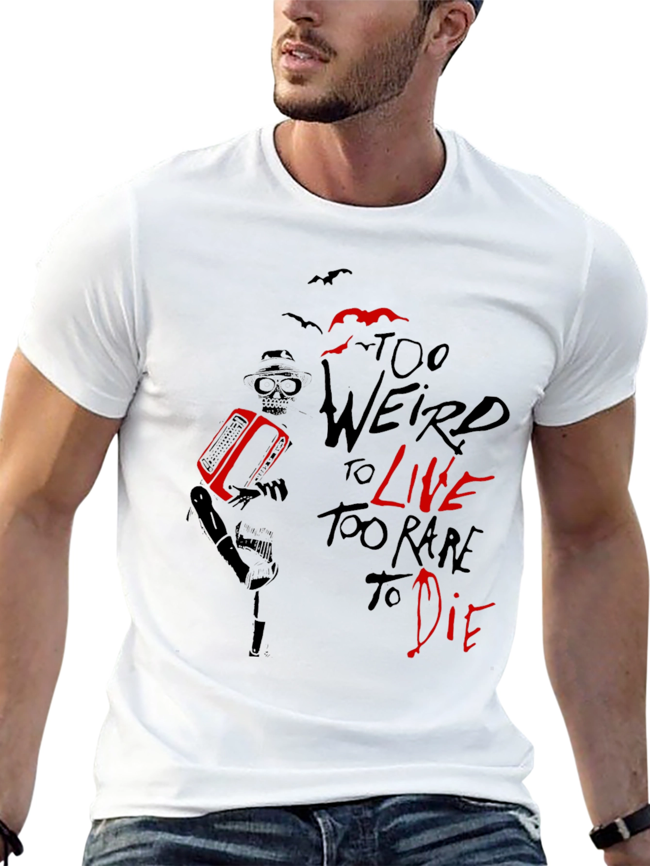 Black Too Weird To Live T-Shirt - Graphic Tee view 13
