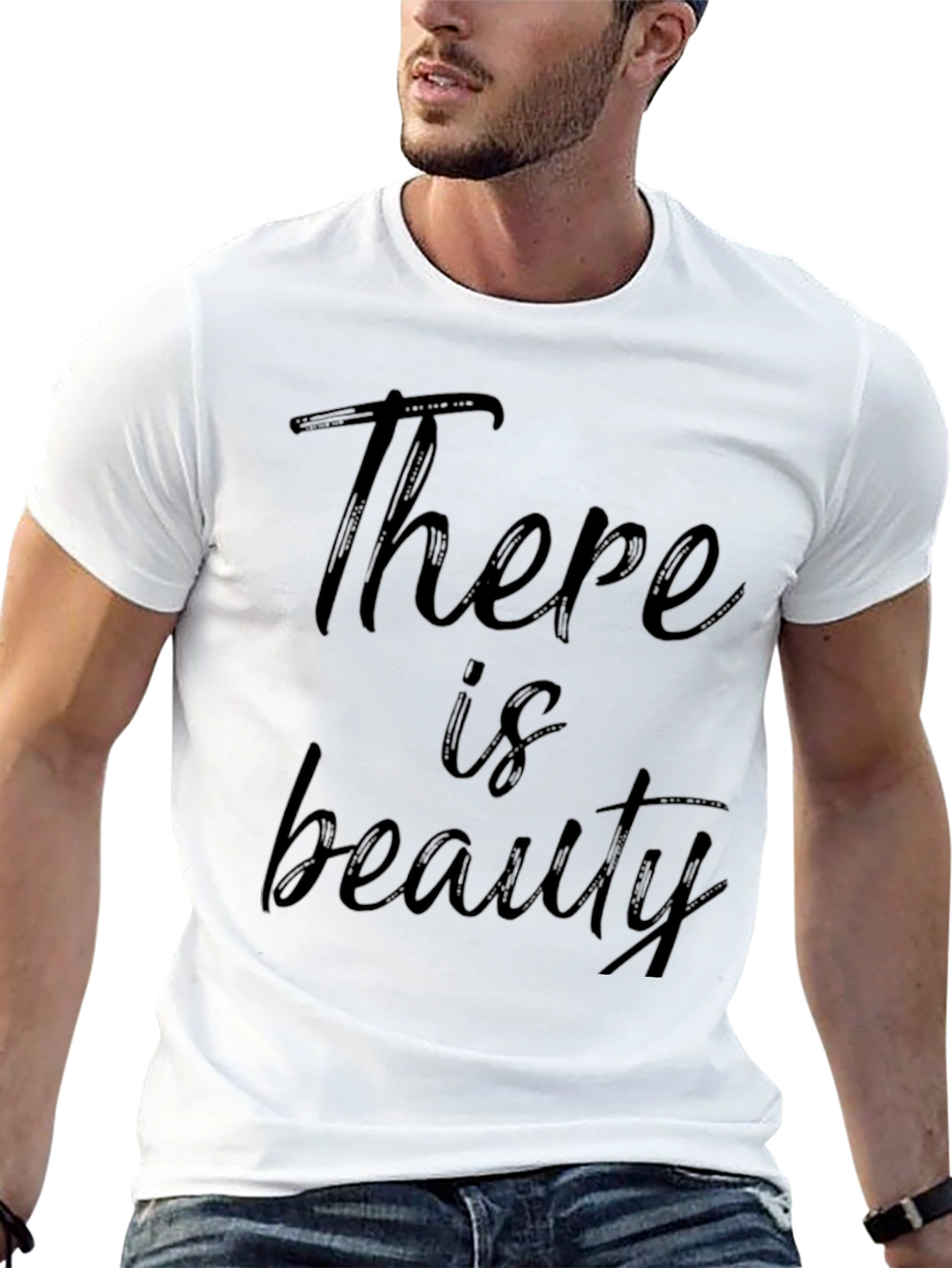 Black There is Beauty Graphic T-Shirt view 13