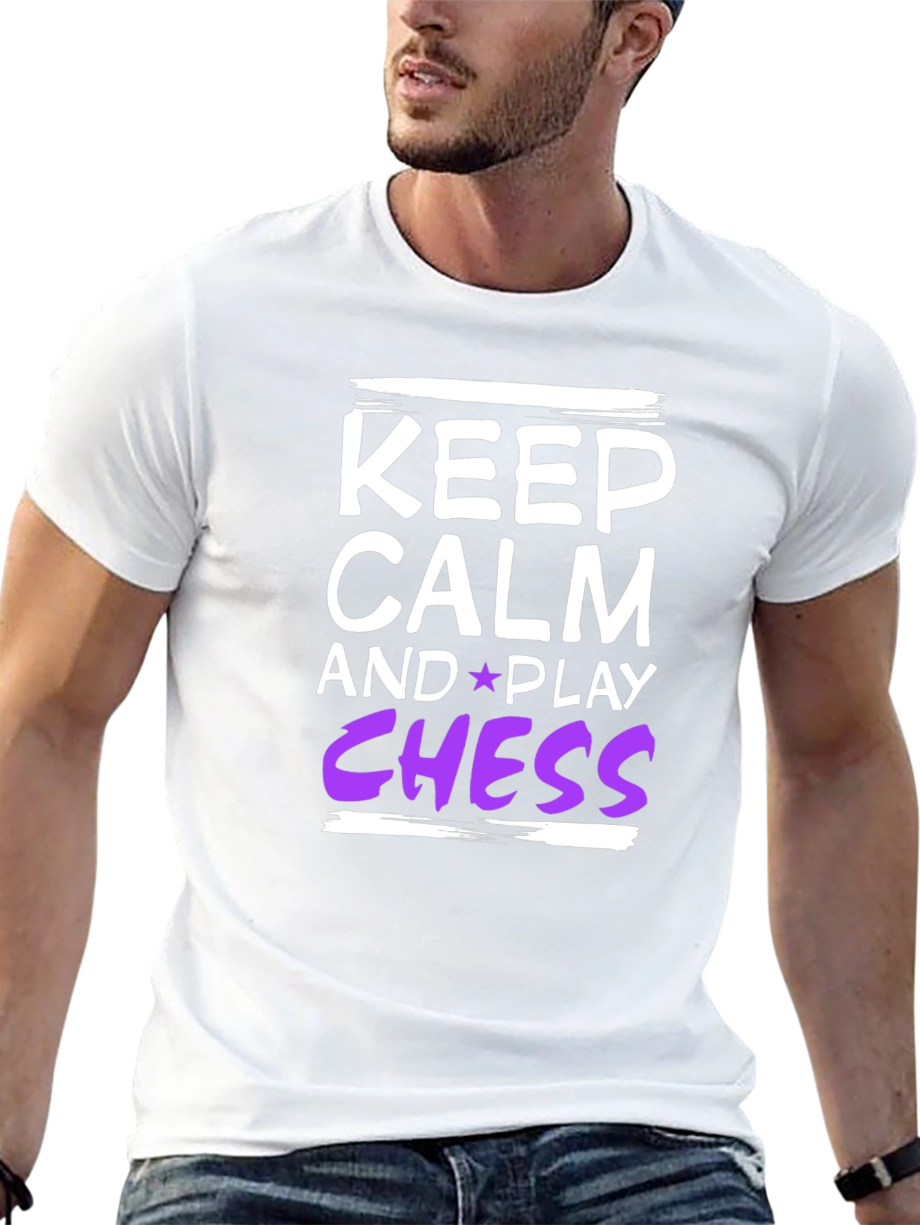 Black Keep Calm and Play Chess T-Shirt view 13