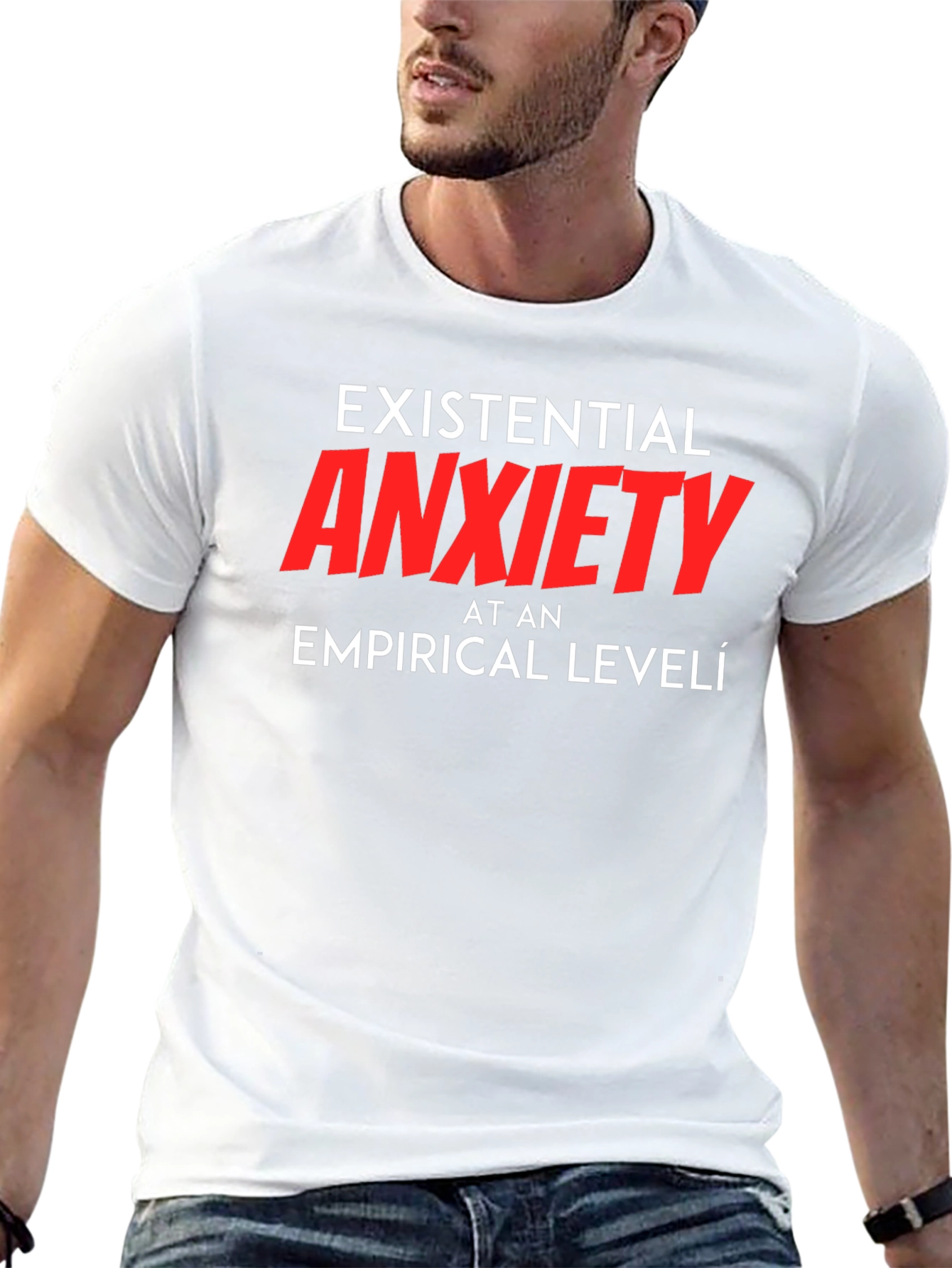 Black Existential Anxiety Graphic Tee view 13