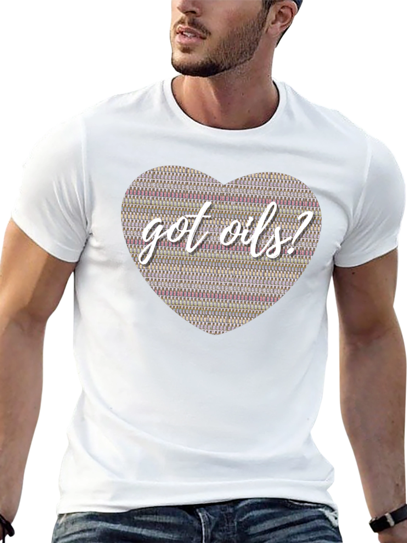 Black Got Oils? Essential Oils Heart T-Shirt view 13