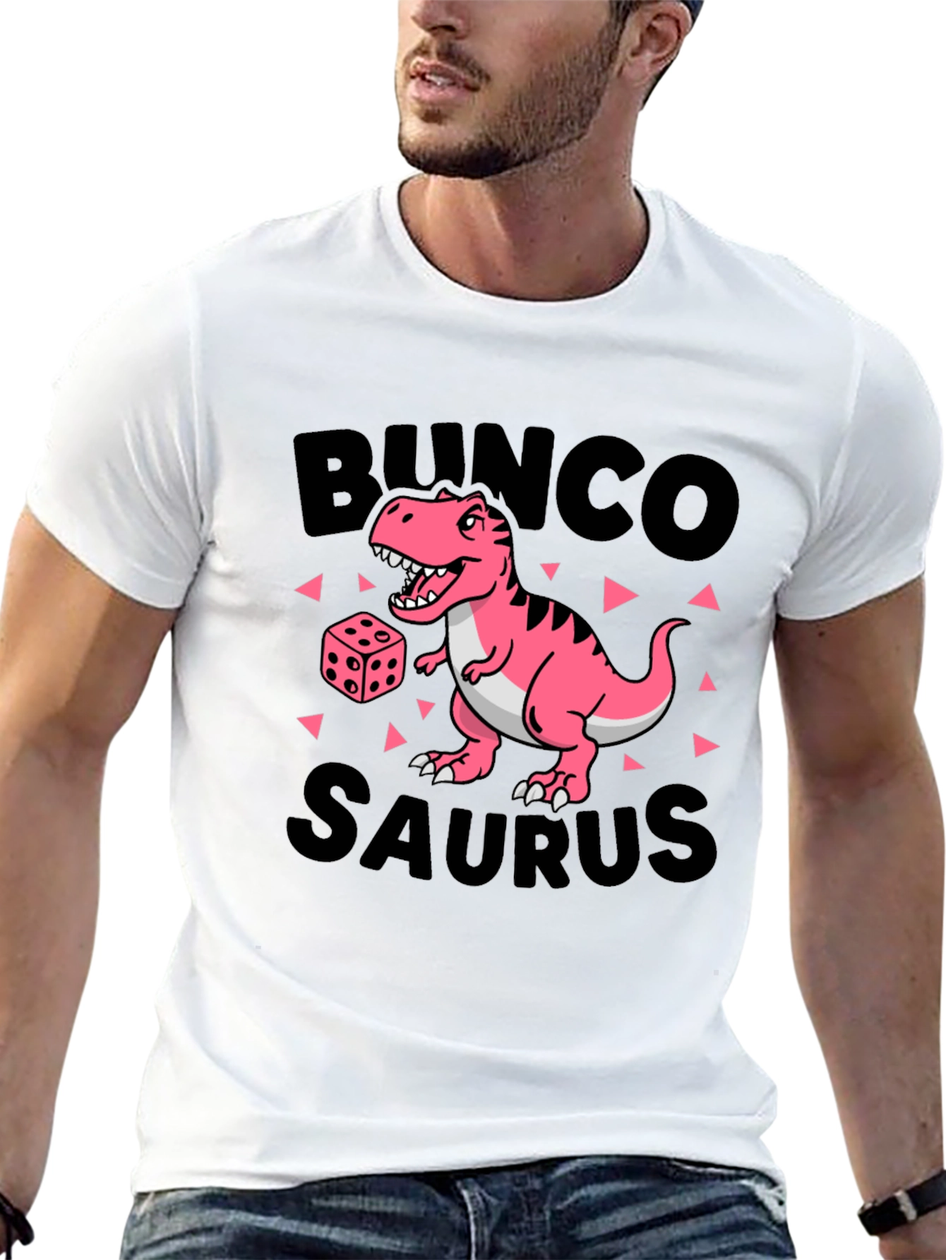 Black Bunco-Saurus Black T-Shirt view 13
