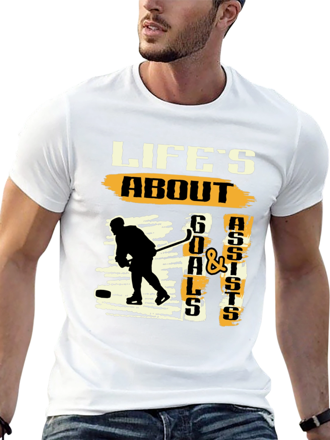 Black Life's About Goals & Assists T-Shirt view 13